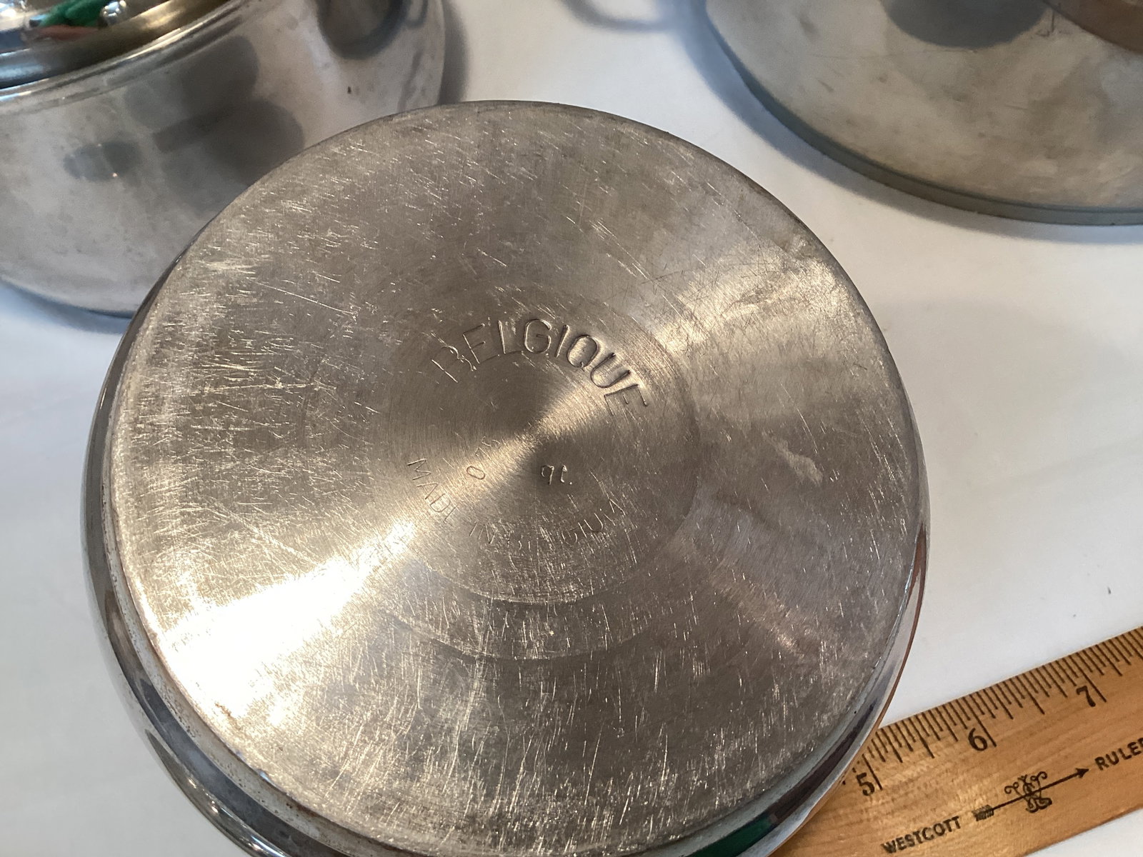 Three Belgique Pots with Lids - 3