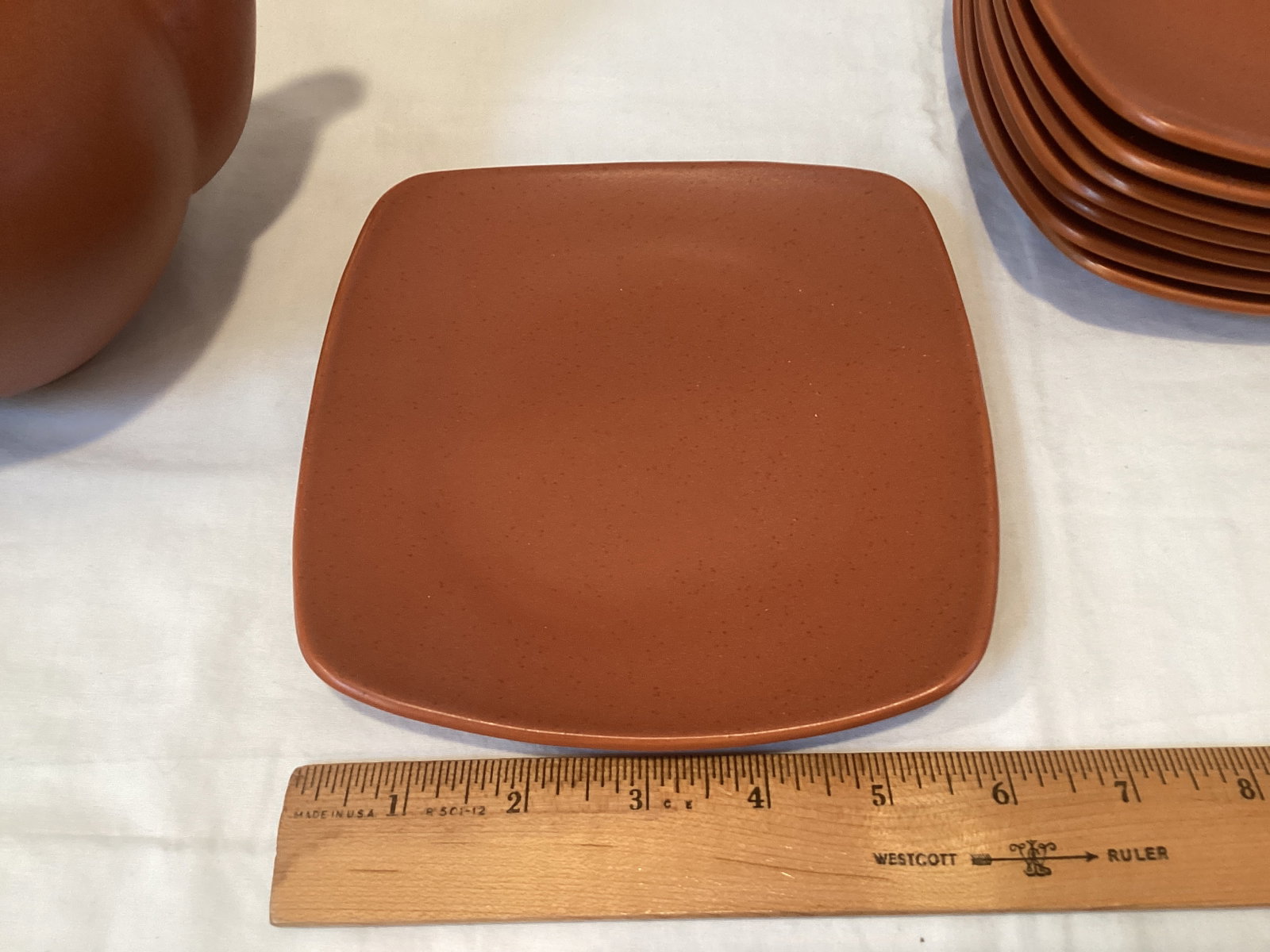 Noritake Stoneware Colorwave Bread Plates and Teapot - 9