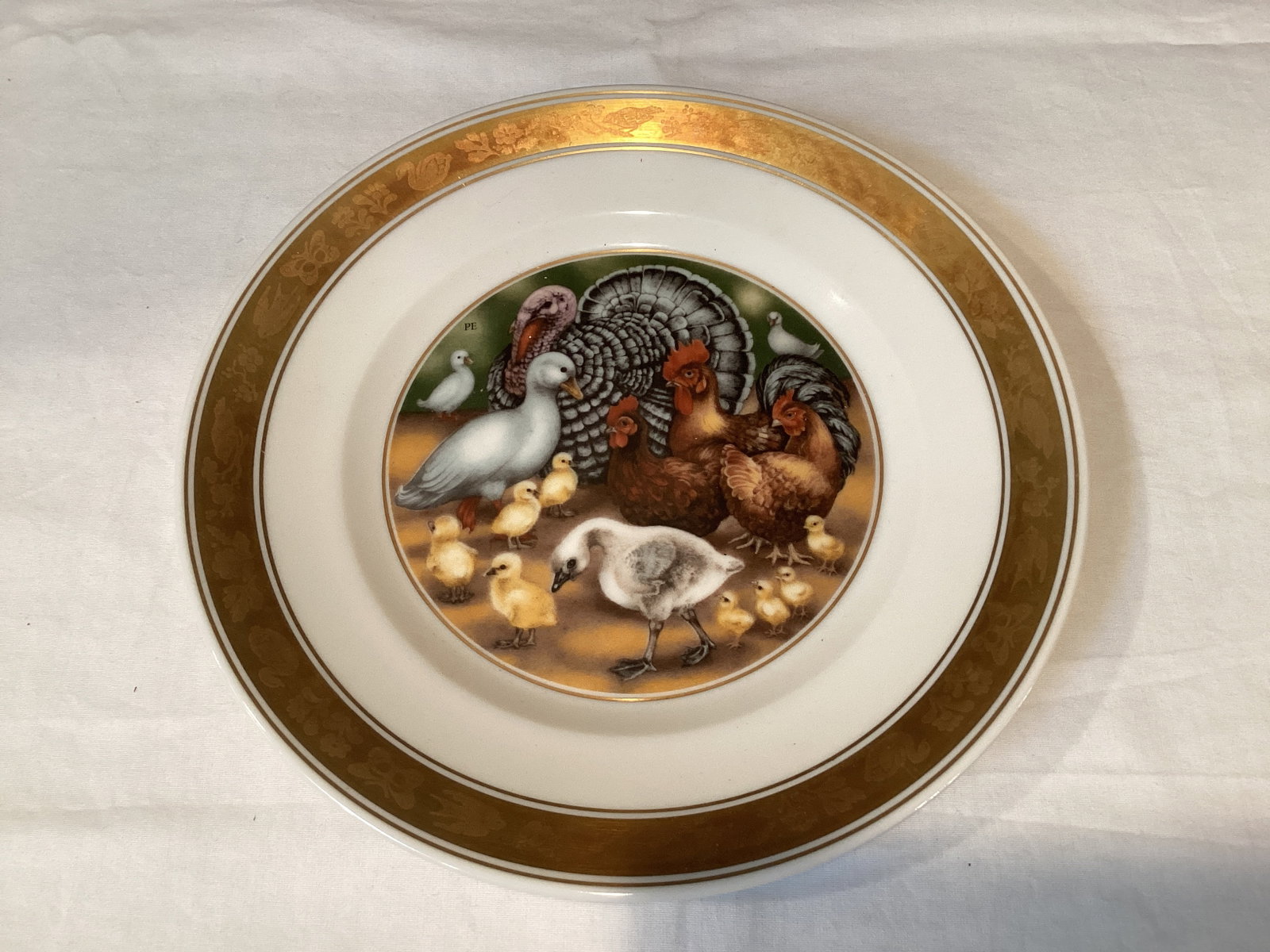 Royal Copenhagen Hans Christian Andersen Ugly Ducking Plate: 7 1/2" diameter
