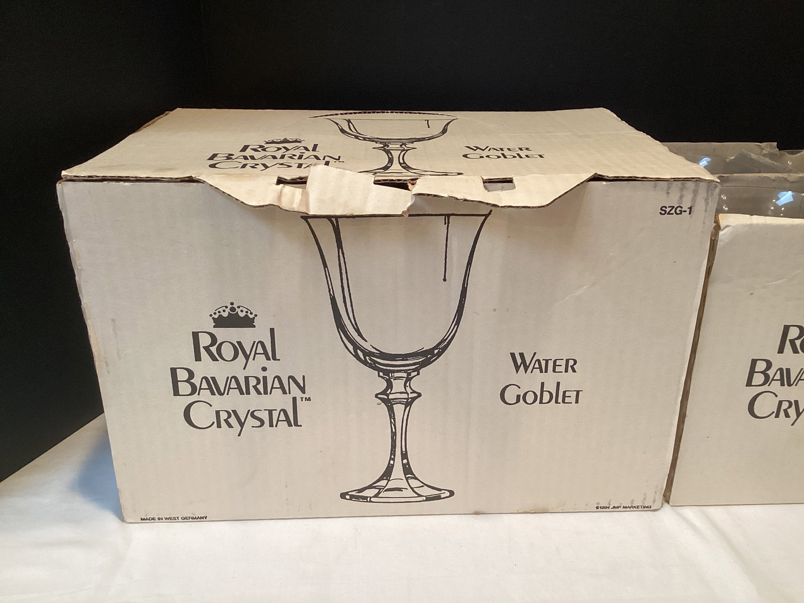 Royal Bavarian Crystal Wine Glasses and Water Goblets - 2