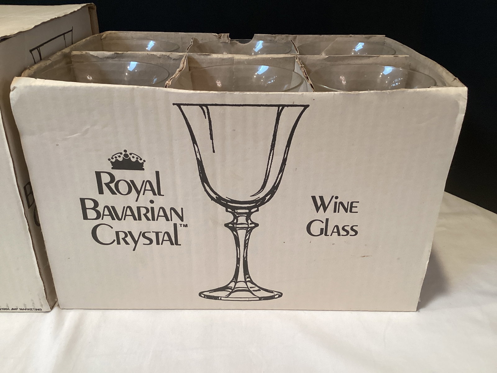 Royal Bavarian Crystal Wine Glasses and Water Goblets - 4