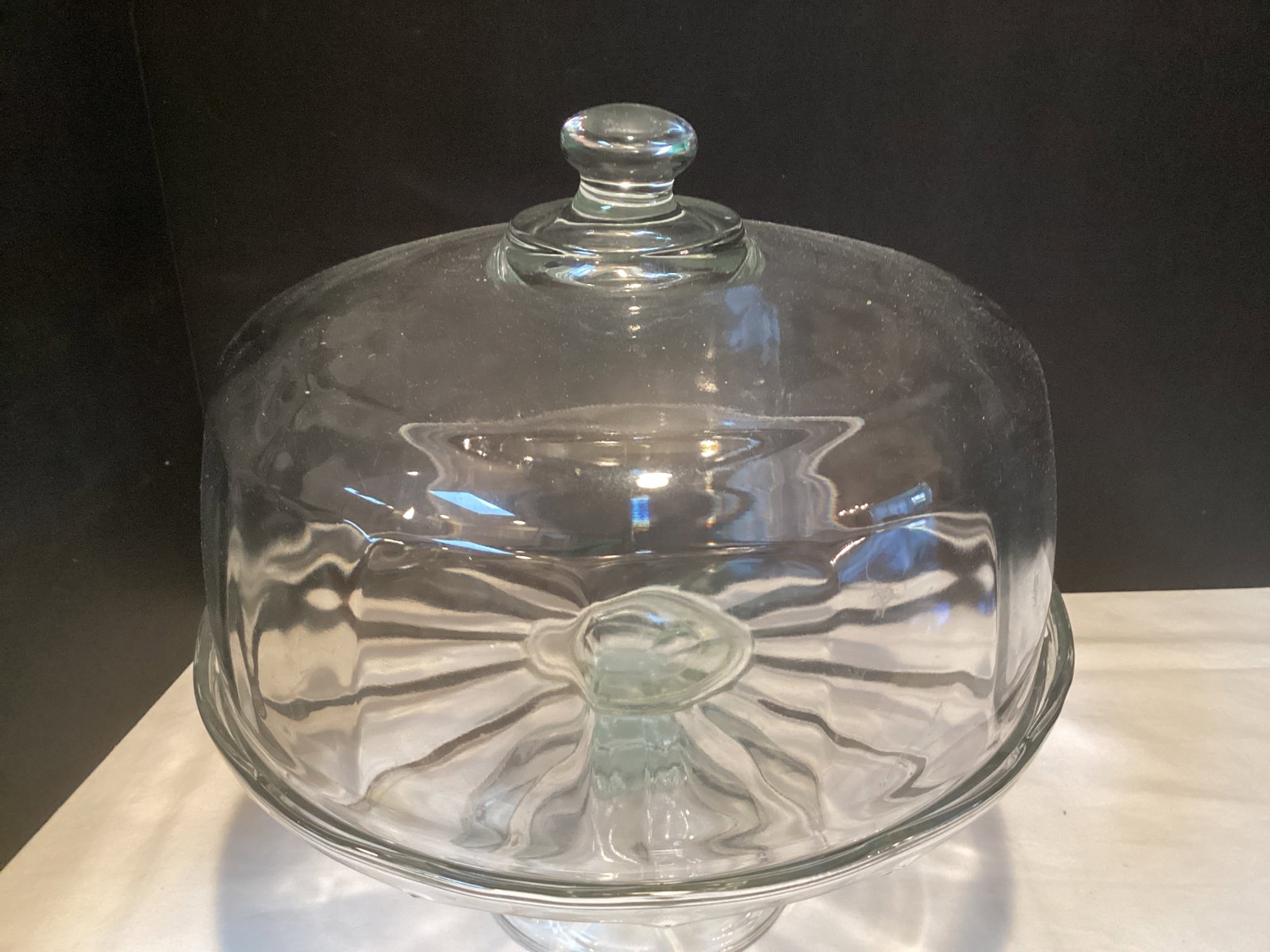 Pedestal Cake Plate with Dome - 7