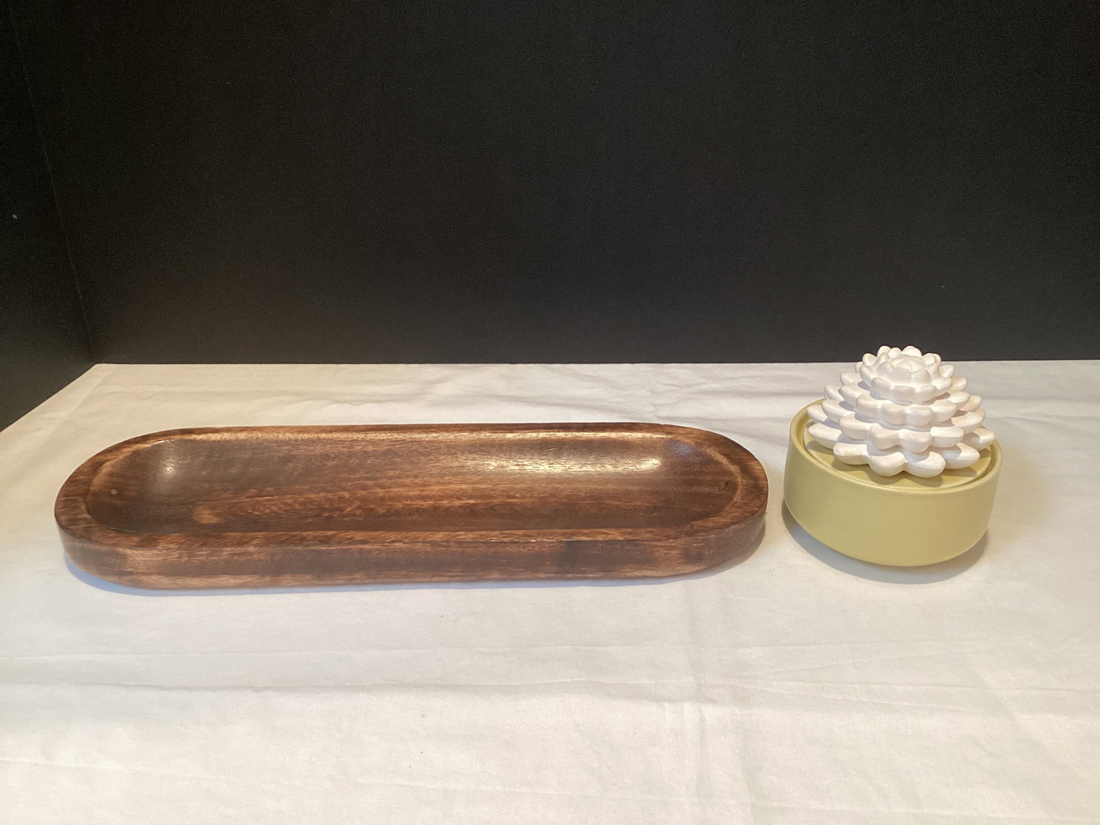 Incense Tray and Oil Diffuser: .