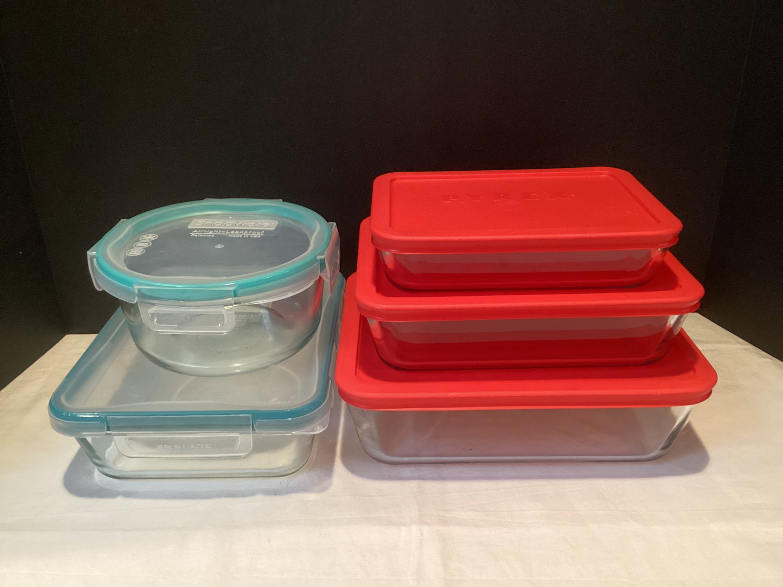 Pyrex and Snap Ware Storage Containers: .