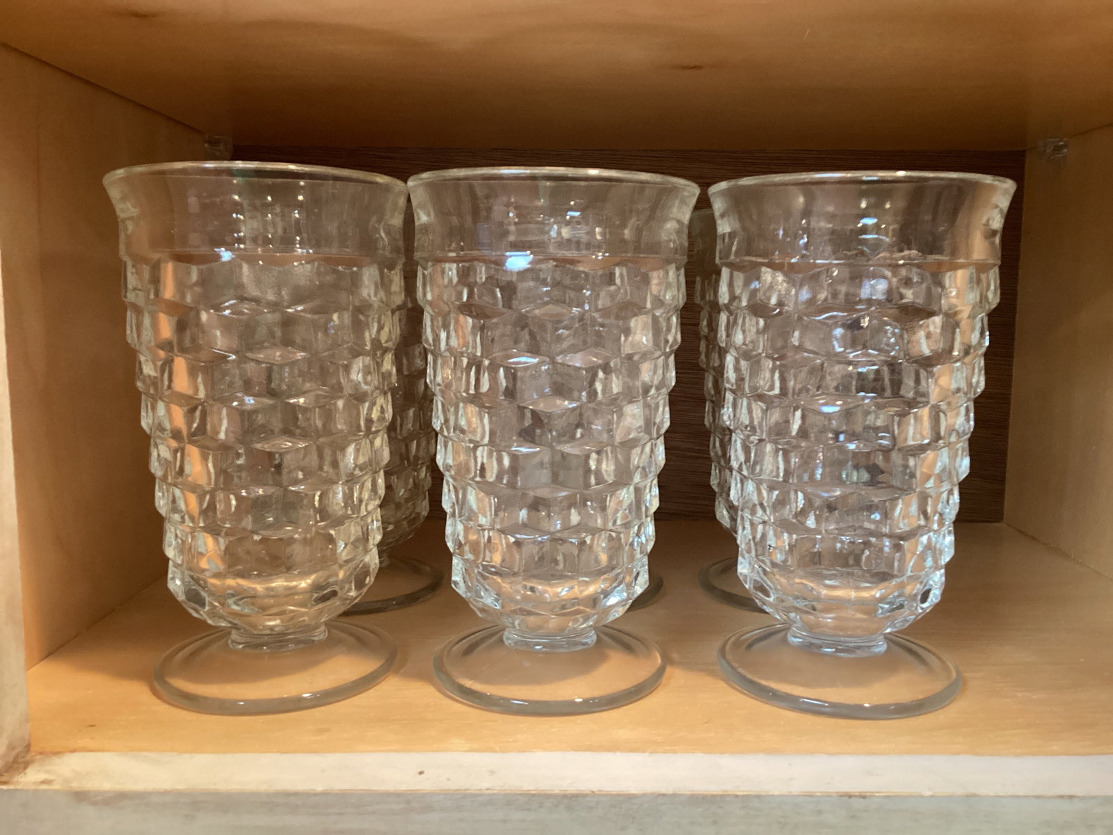 Six Colony Whitehall Tea Glasses: 6" h