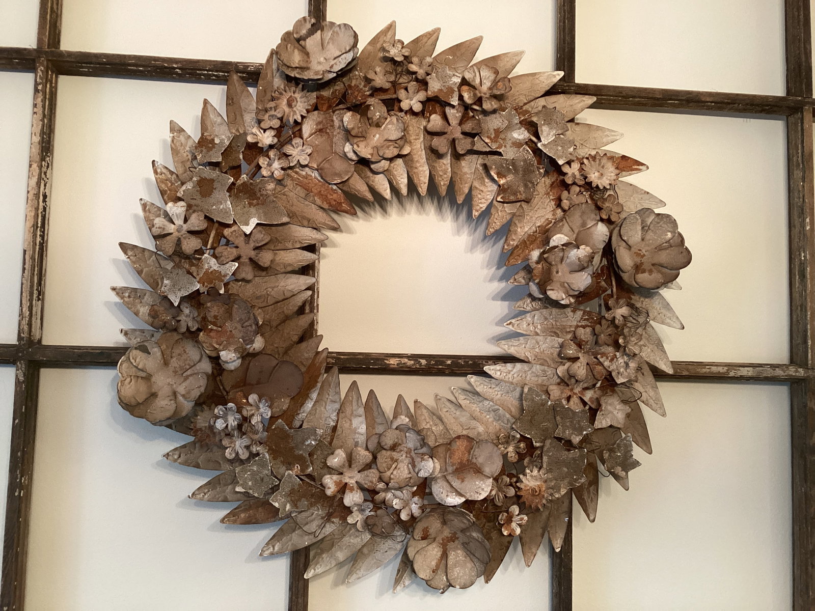Metal Wreath: 24" diameter