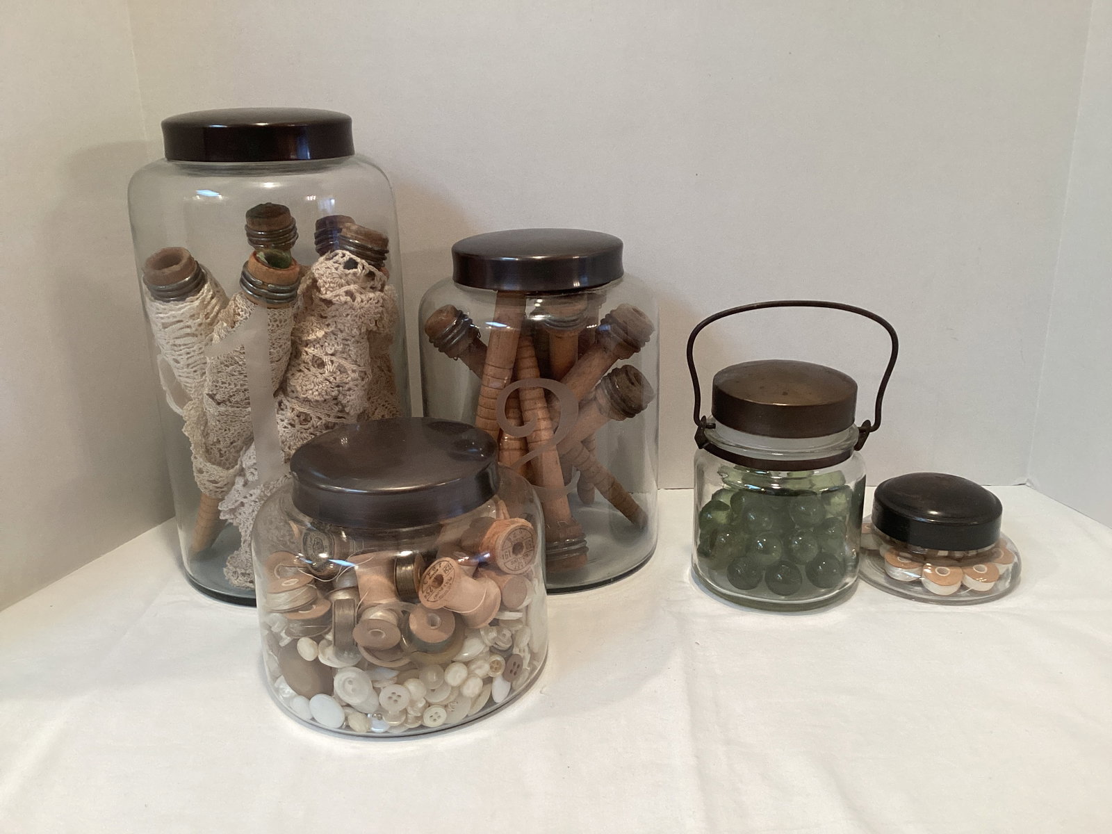 Decorative Items in Jars: .