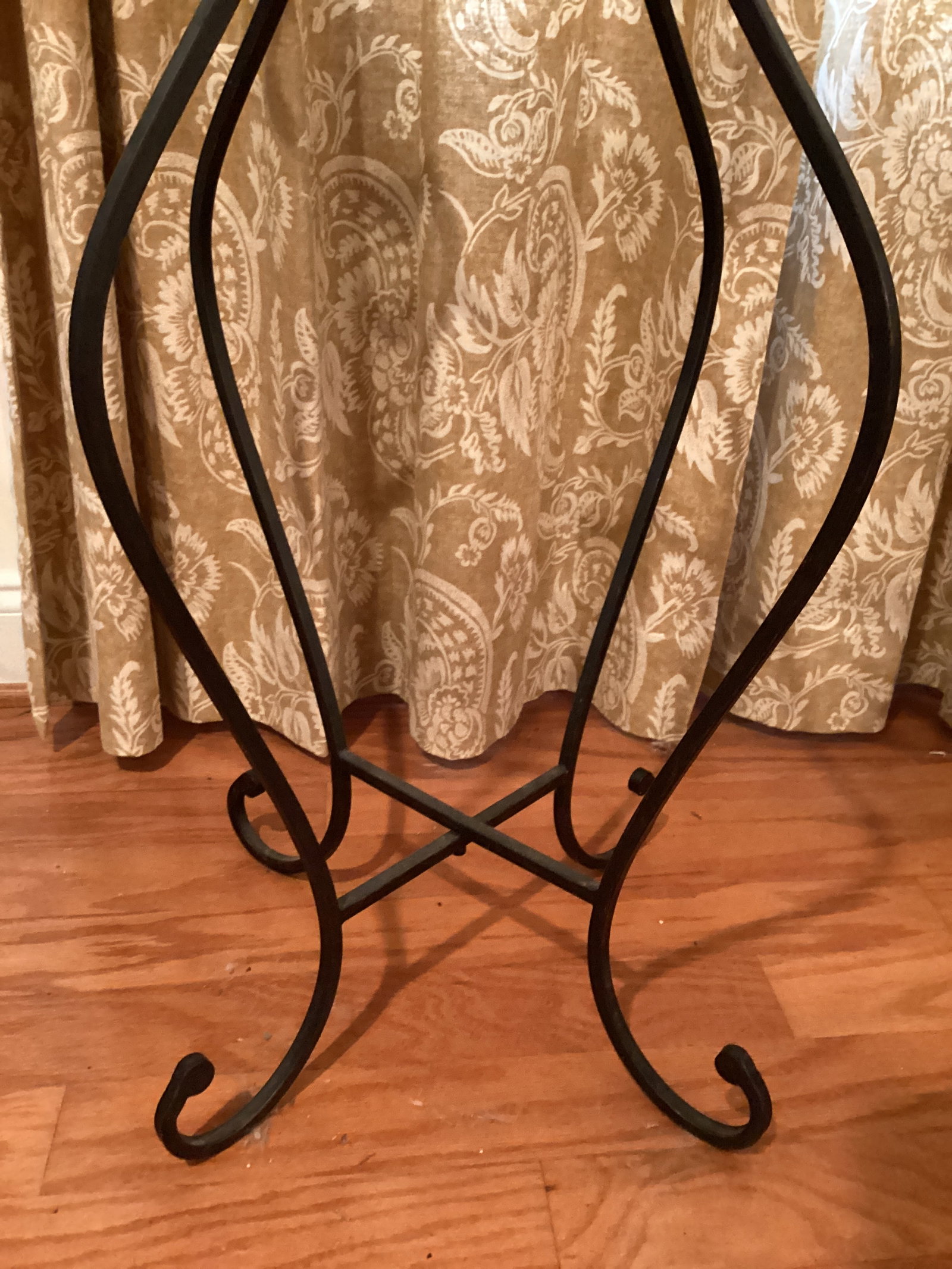 Metal Accent Table with Glass Top - 4