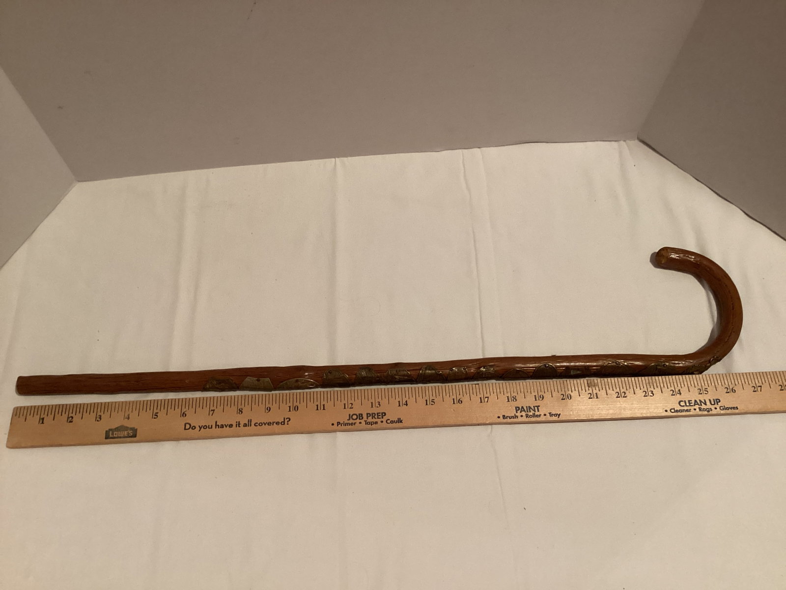 Vintage German Hiking Cane with Medals - 7
