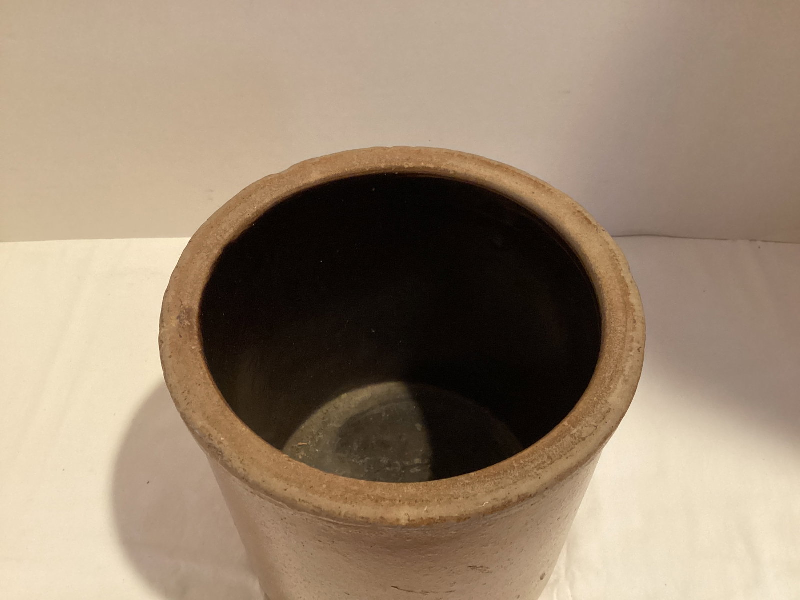 Vintage Glazed Stoneware Crock - 2
