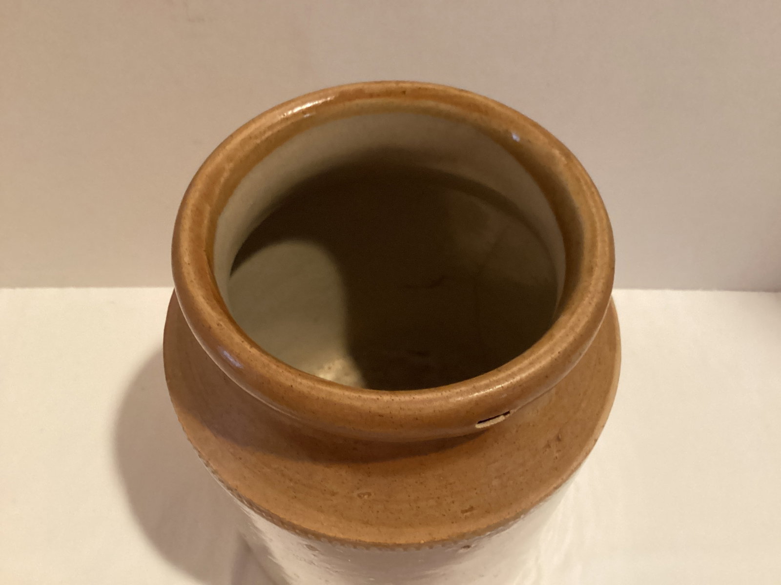 Vintage Glazed Stoneware Crock - 2