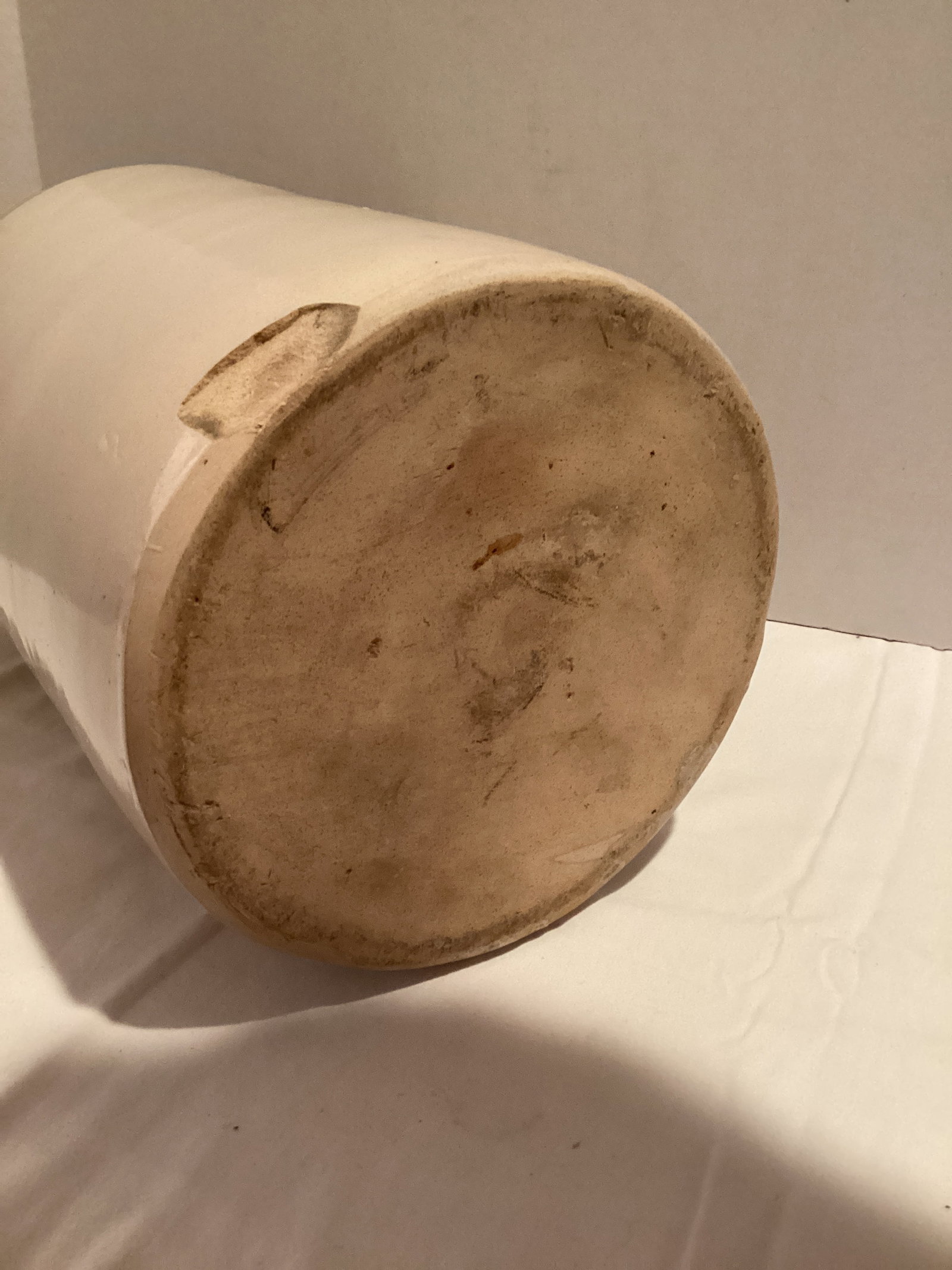 Vintage Tall Glazed Stoneware Crock - 6
