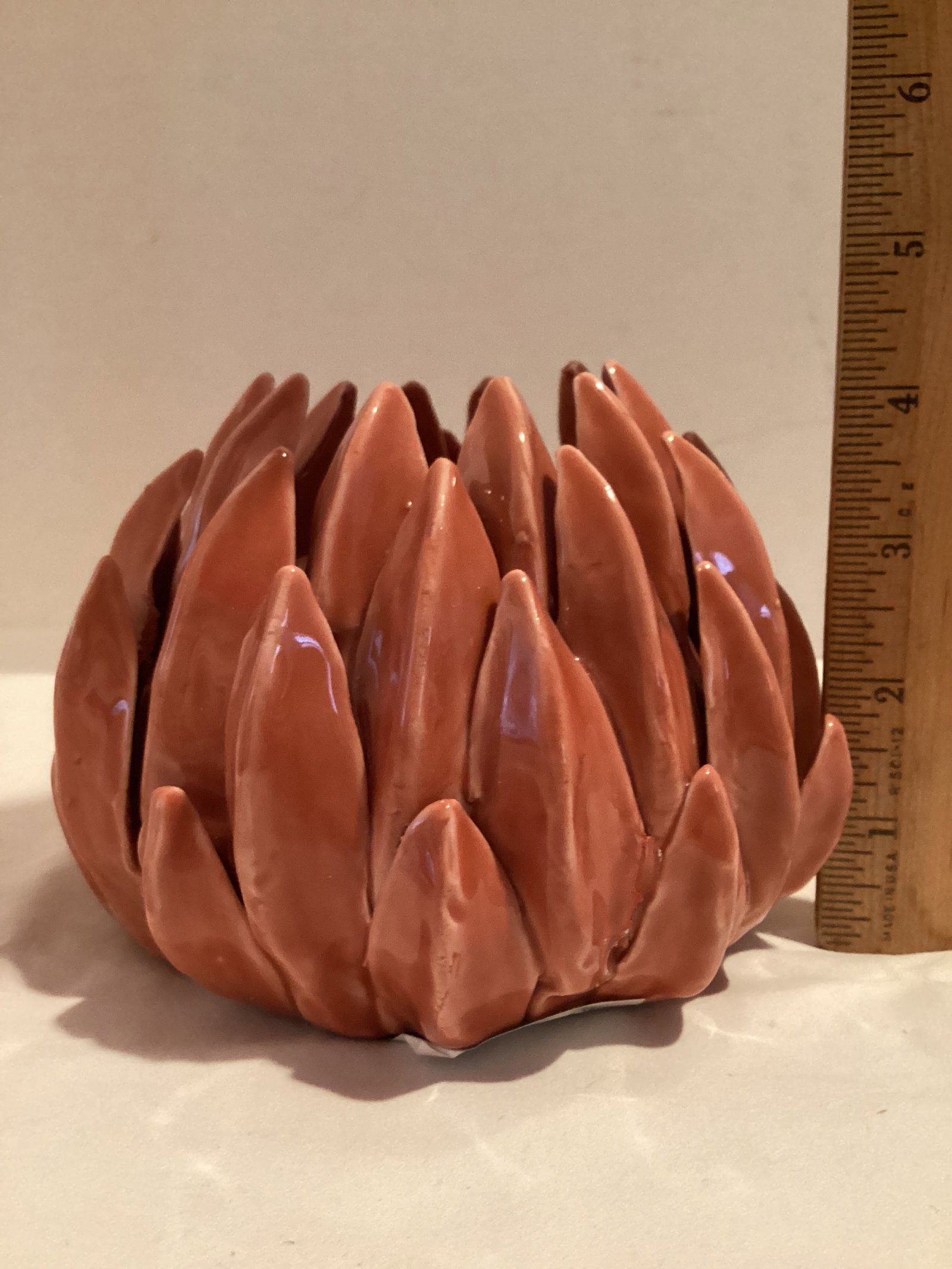Two Artichoke Style Candle Holders - 2