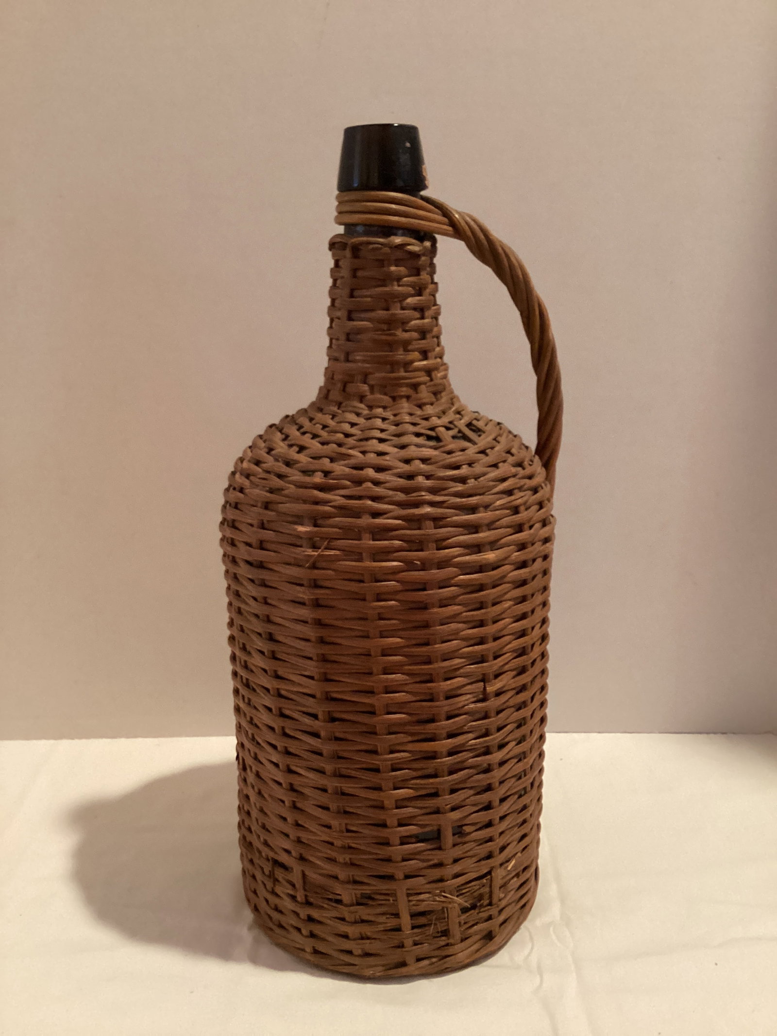 Vintage Wicker Wrapped Demijohn Bottle (1 of 8)