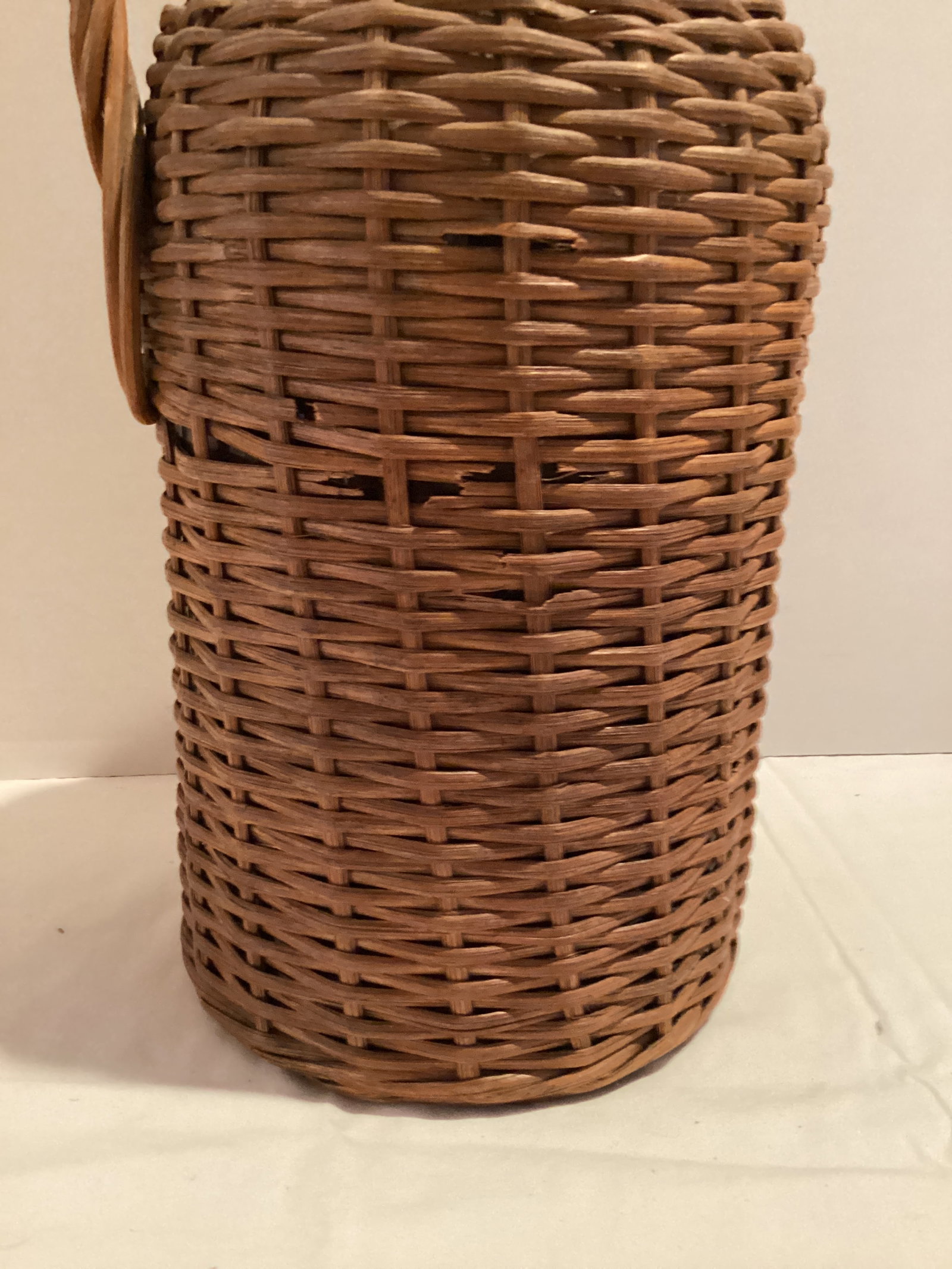 Vintage Wicker Wrapped Demijohn Bottle - 7