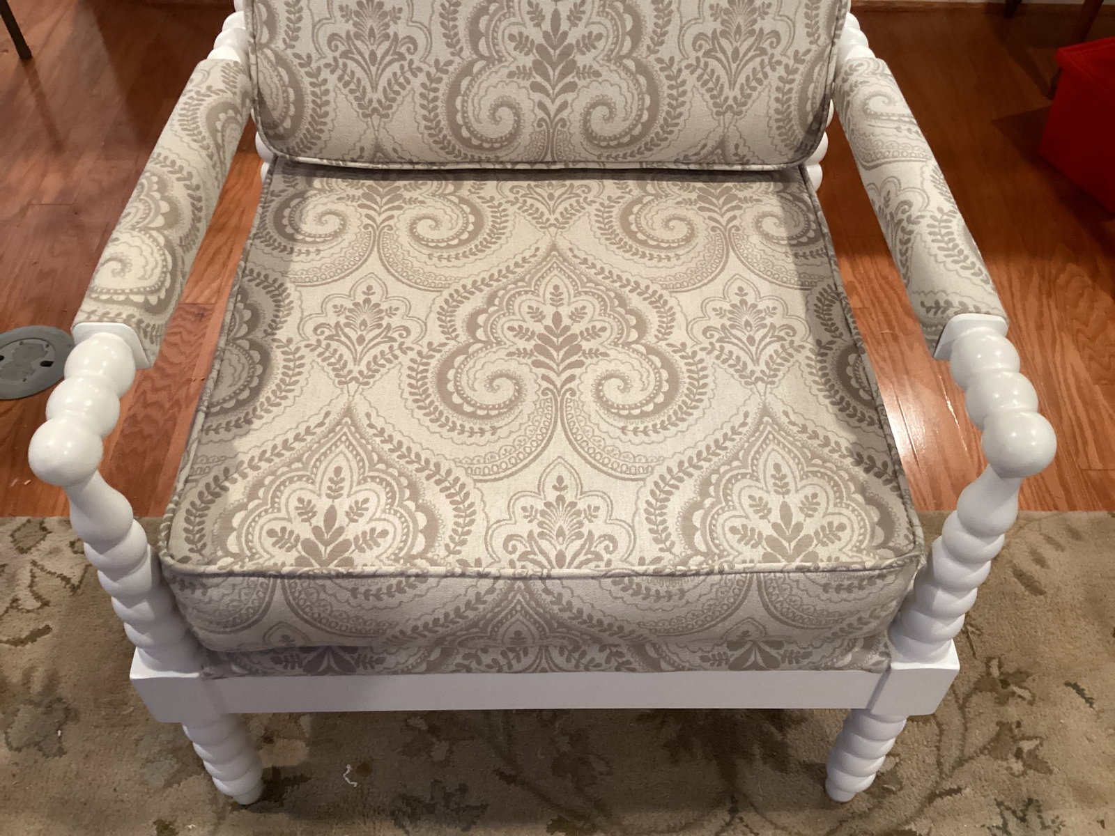 Spindle Armchair with Upholstered Cushions - 2
