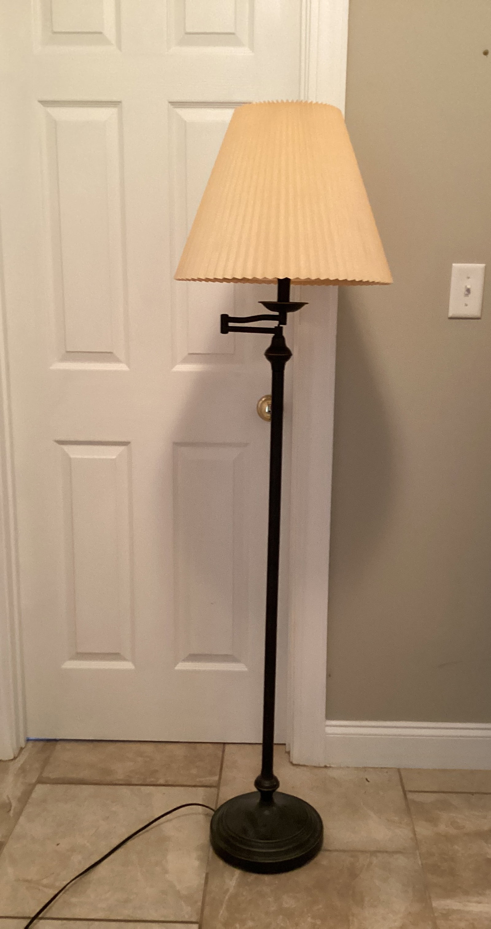 Floor Lamp: 60" h, shipping unavailable for this lot