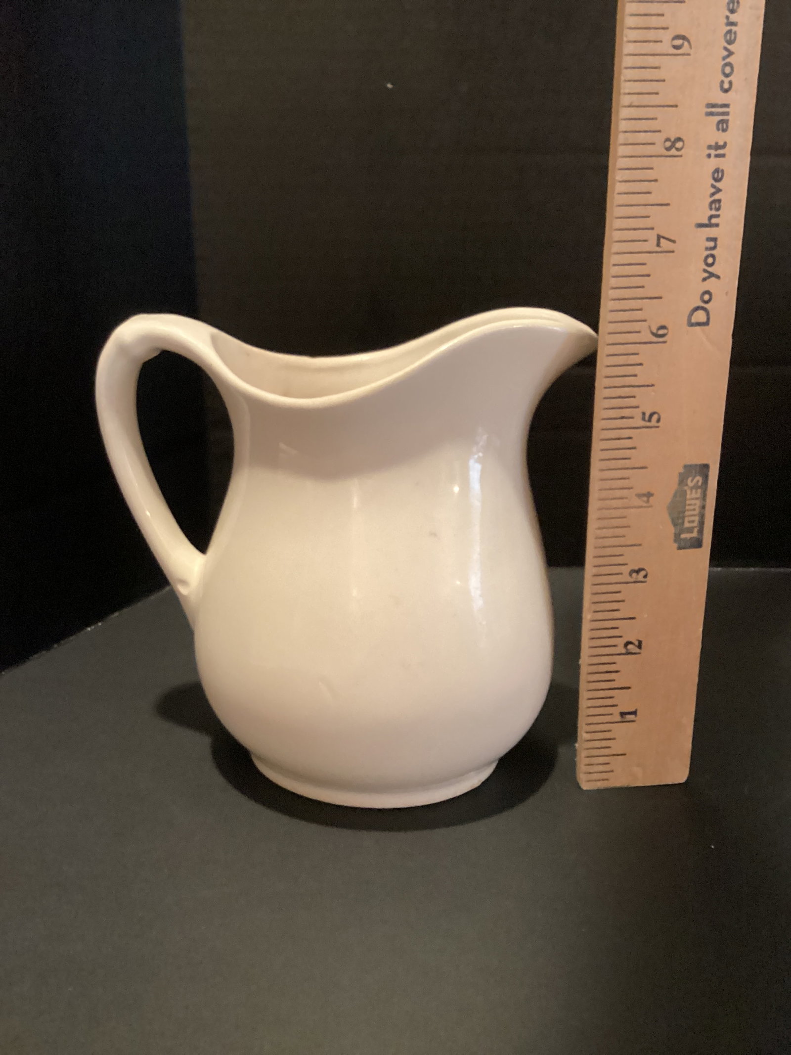 Two White Ceramic Pitchers - 4