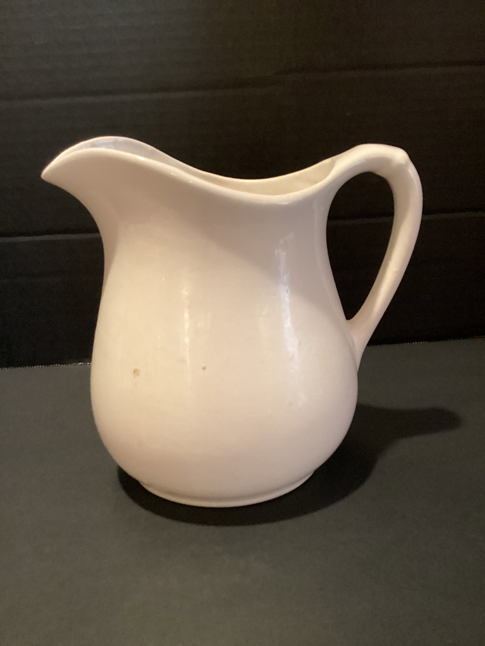 Two White Ceramic Pitchers - 5