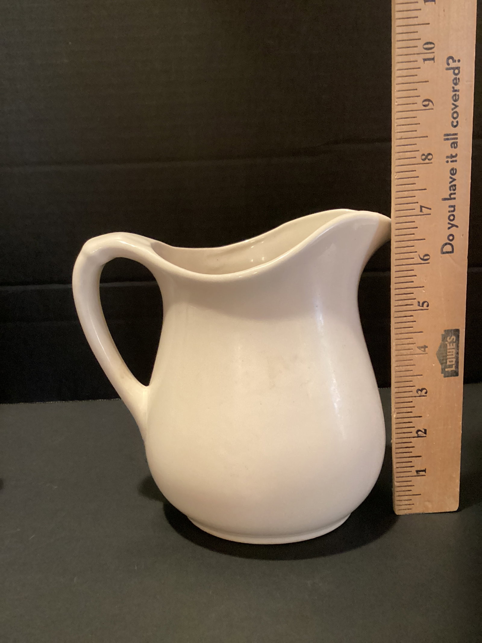 Two White Ceramic Pitchers - 7