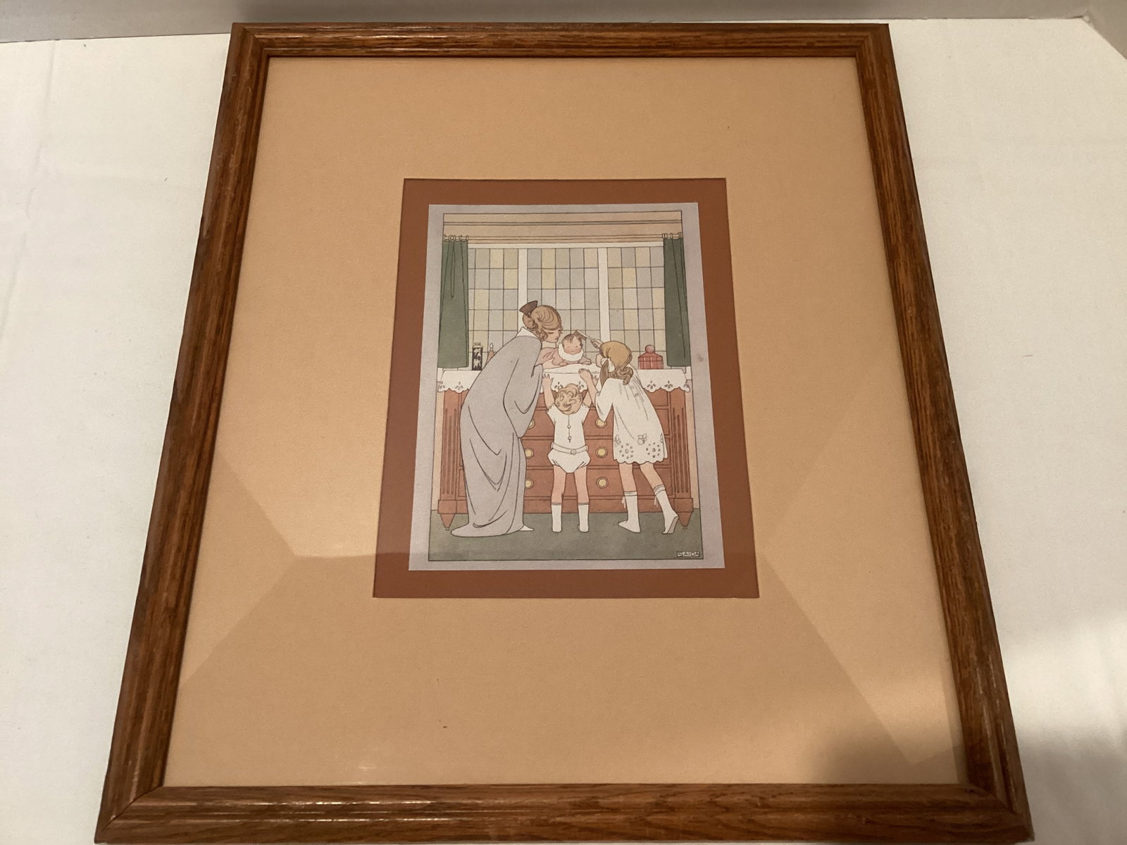 Framed Matted The Baby Show Saida Print: 13" x 15"