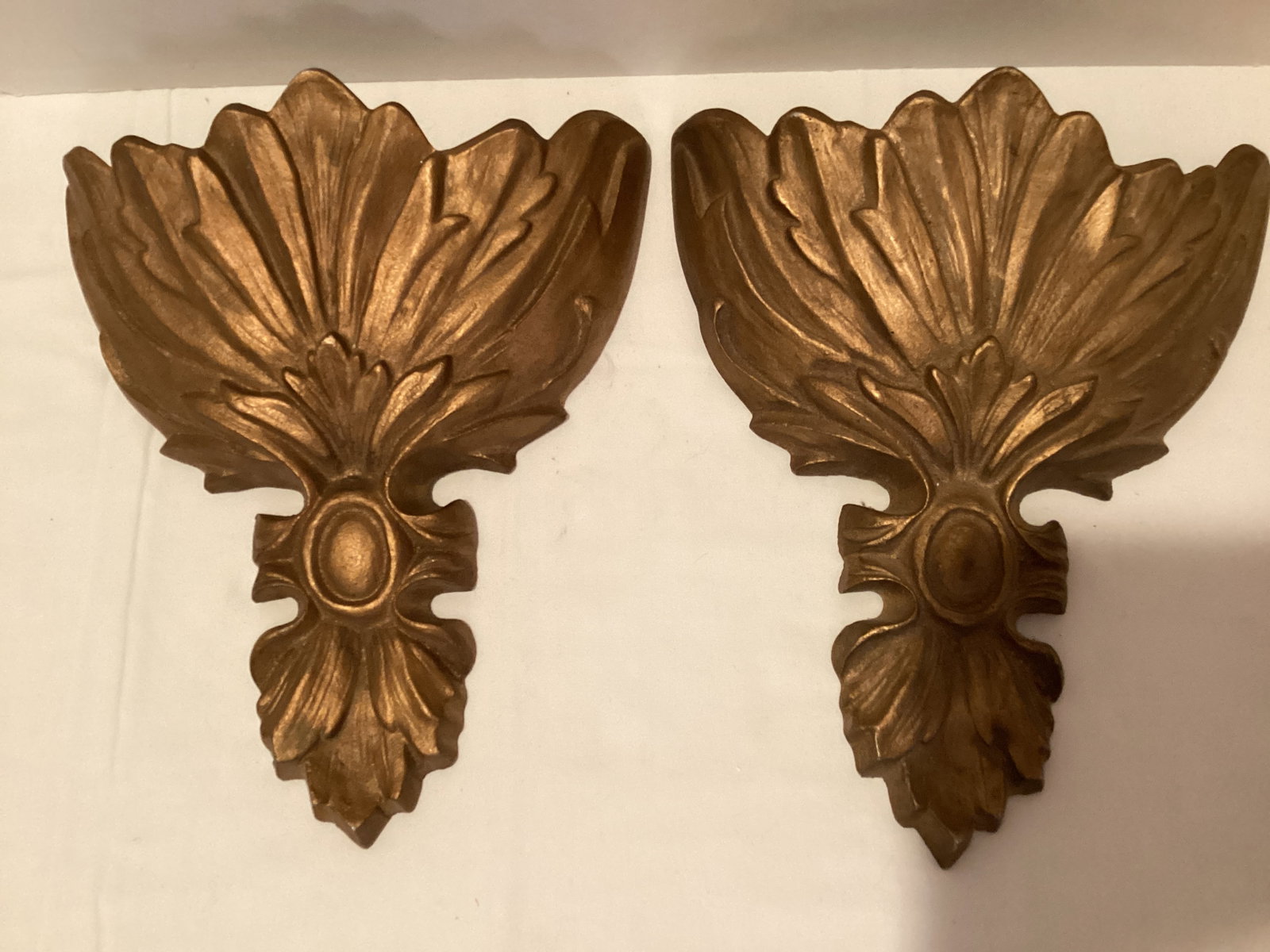 Two Metal Wall Pockets: 11" h