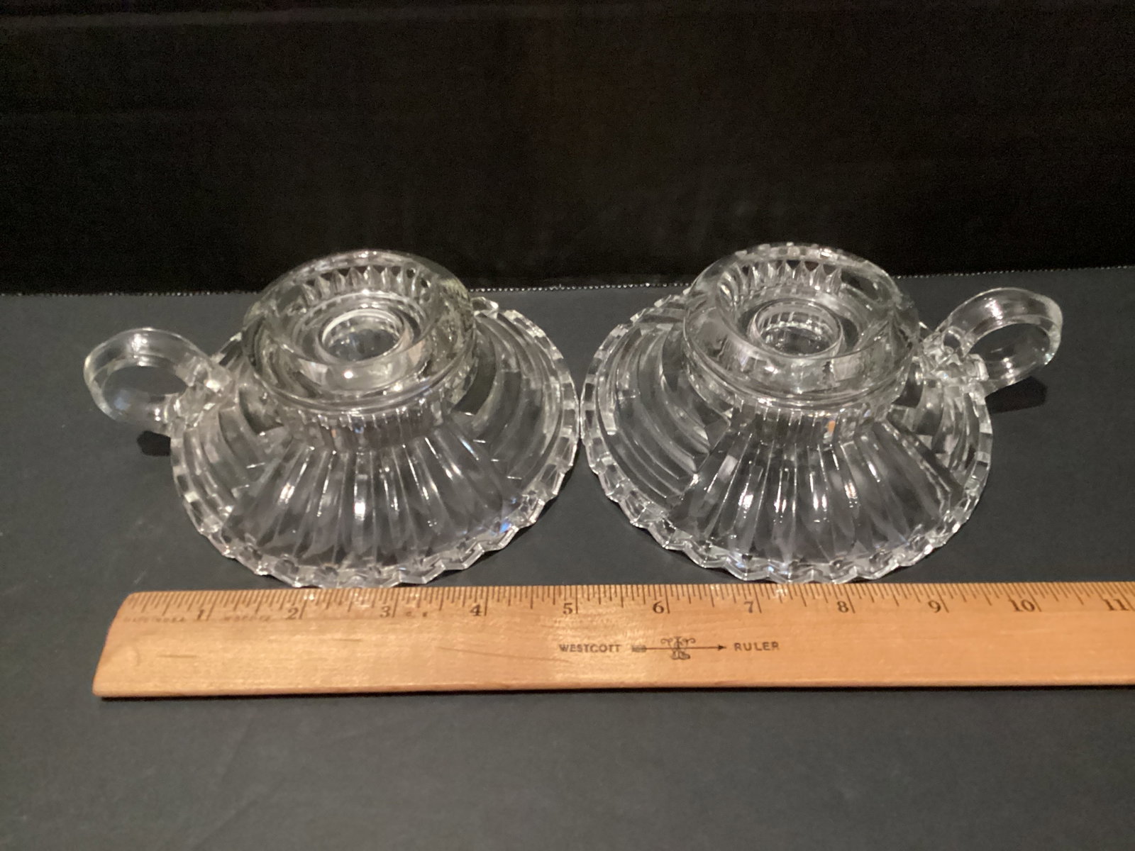 Vintage Imperial Glass and Jeannette Candleholders - 2