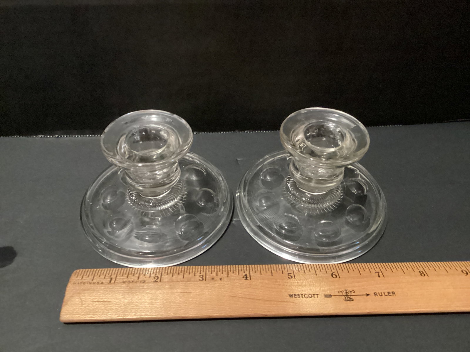 Vintage Imperial Glass and Jeannette Candleholders - 4