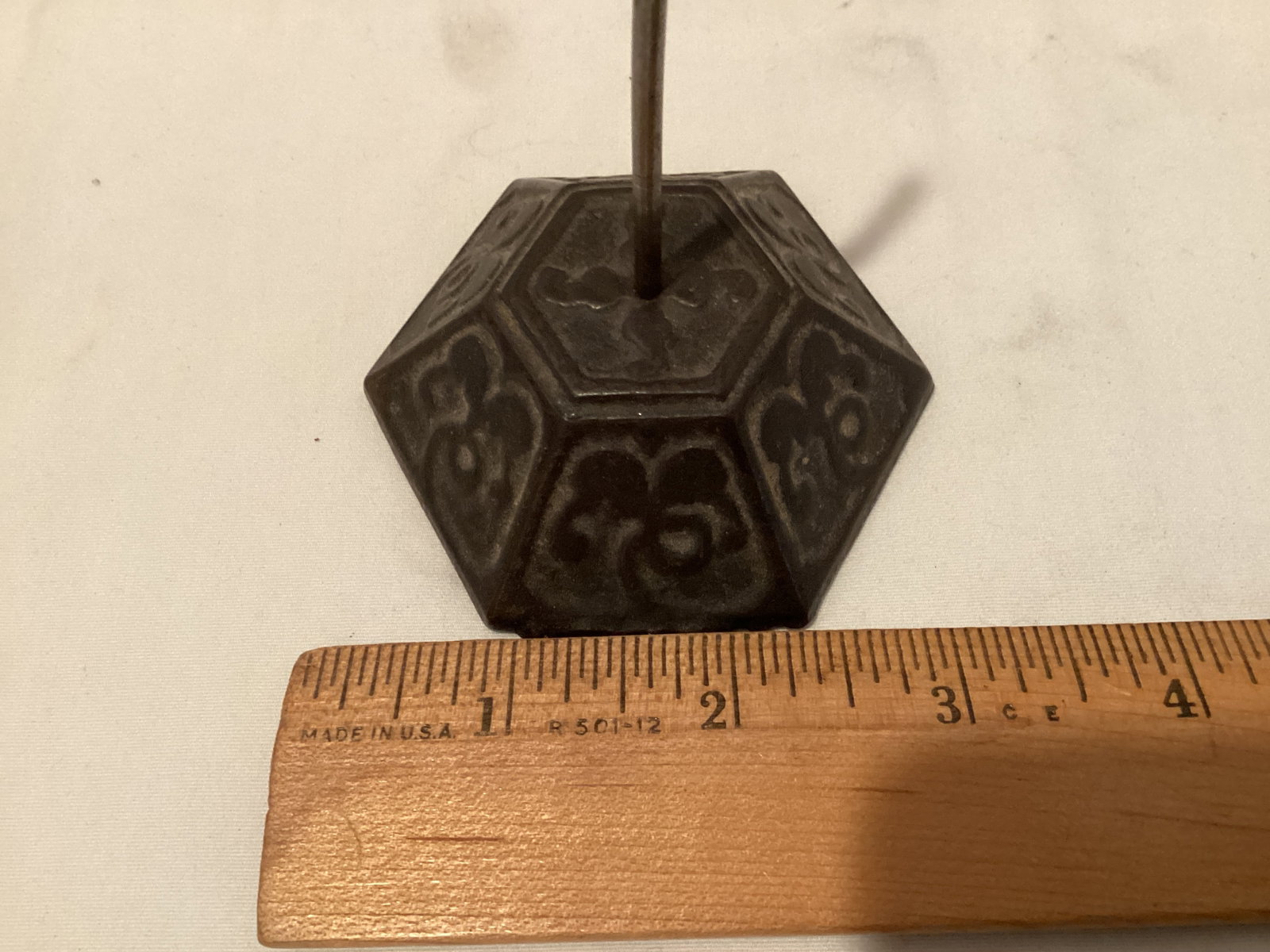 Antique Cast Iron Receipt Spike - 2