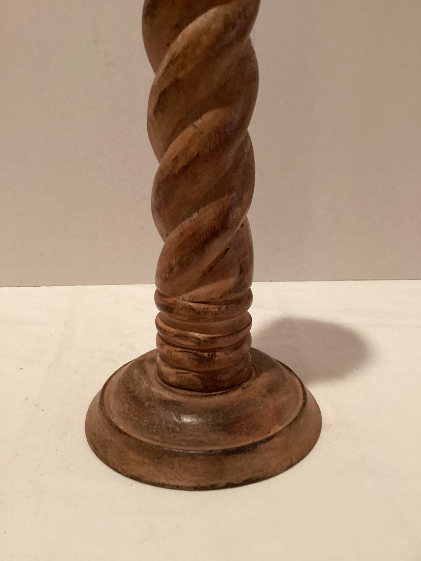 Wood Spindle Candlestick - 3