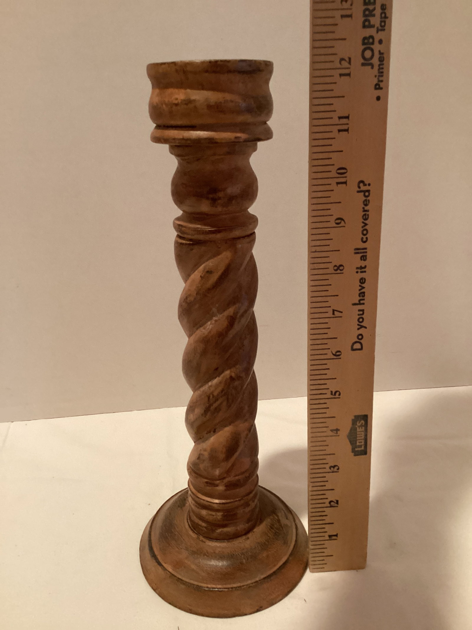 Wood Spindle Candlestick - 5