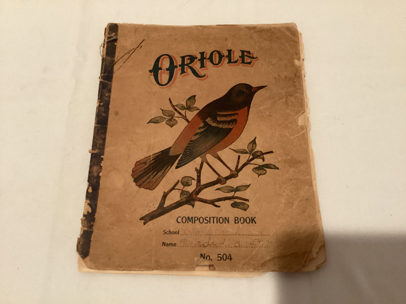 Antique Childs School Composition Book: .