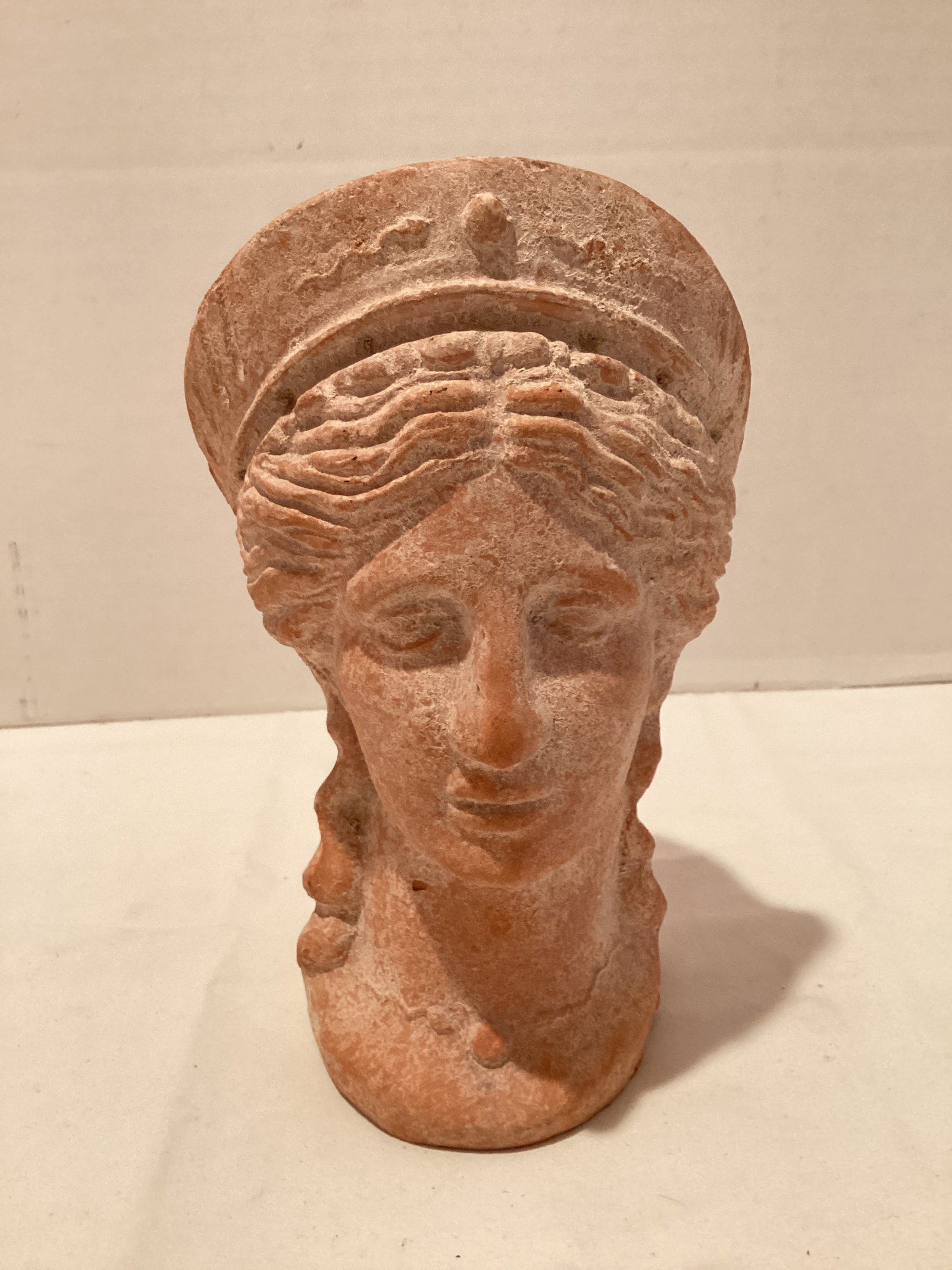 Italian Pottery Bust: 7" h