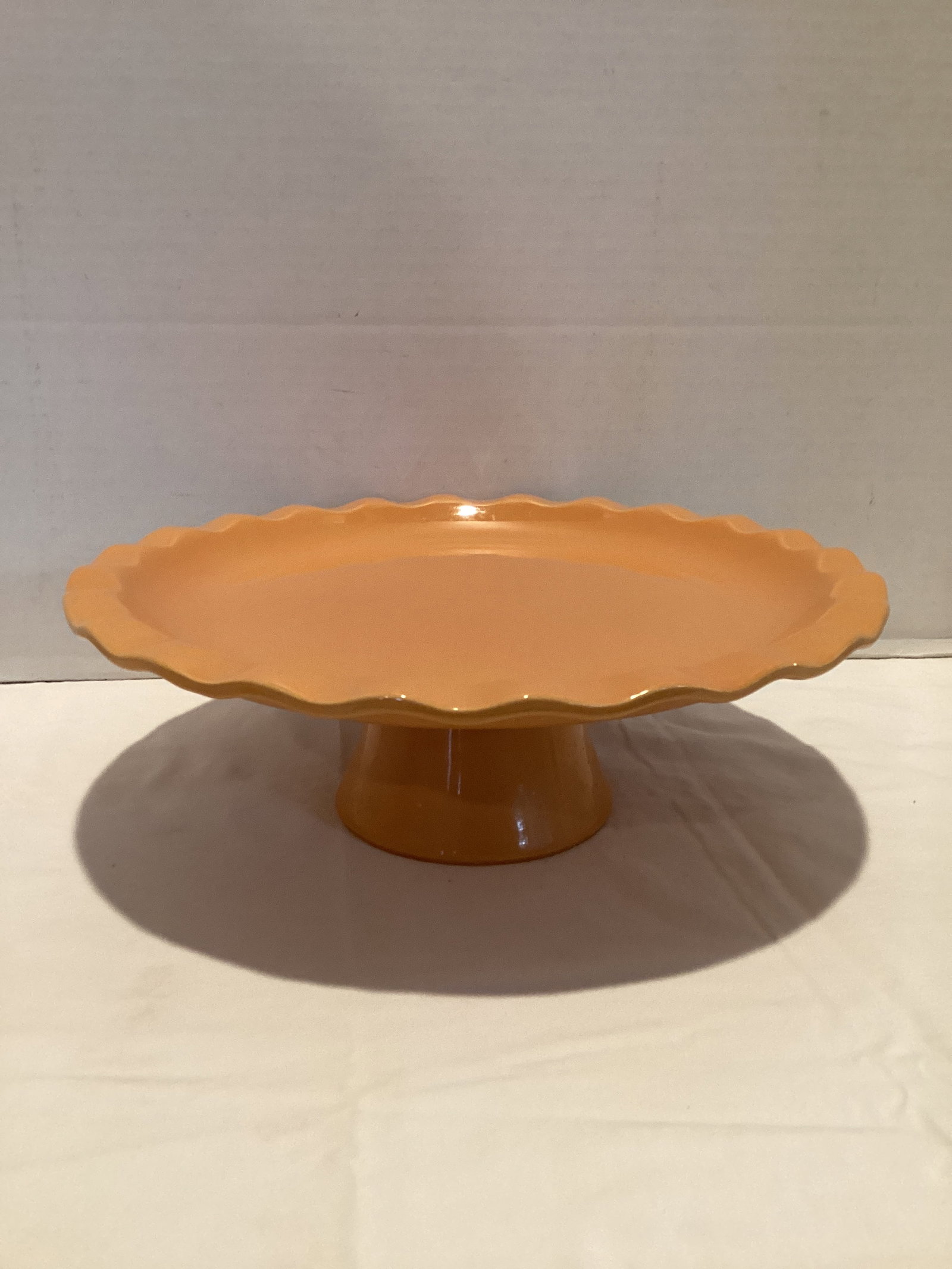 Emile Henry Pedestal Plate: 12 1/2" diameter