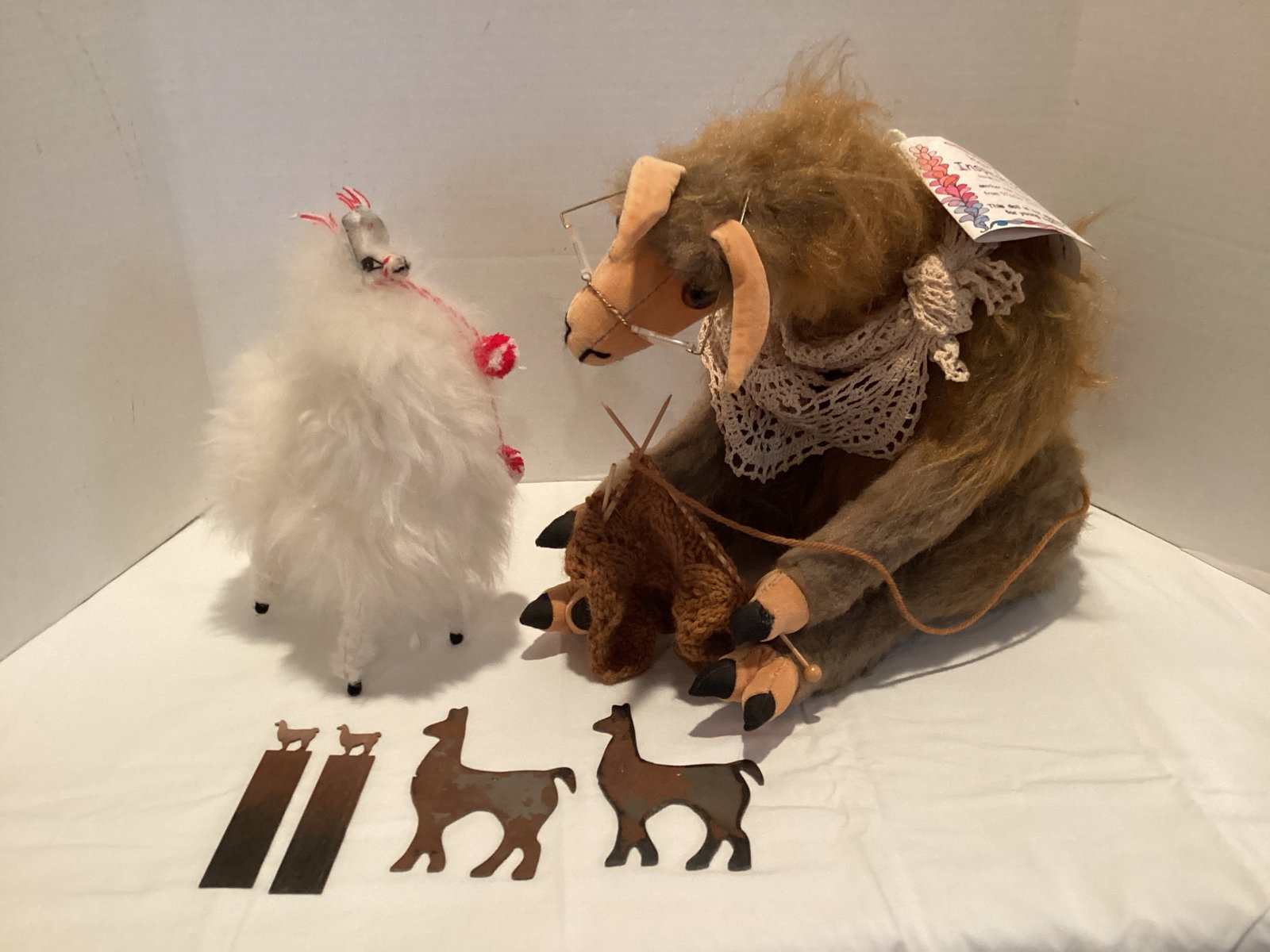 Llama Doll, Figure, and Bookmarks: .