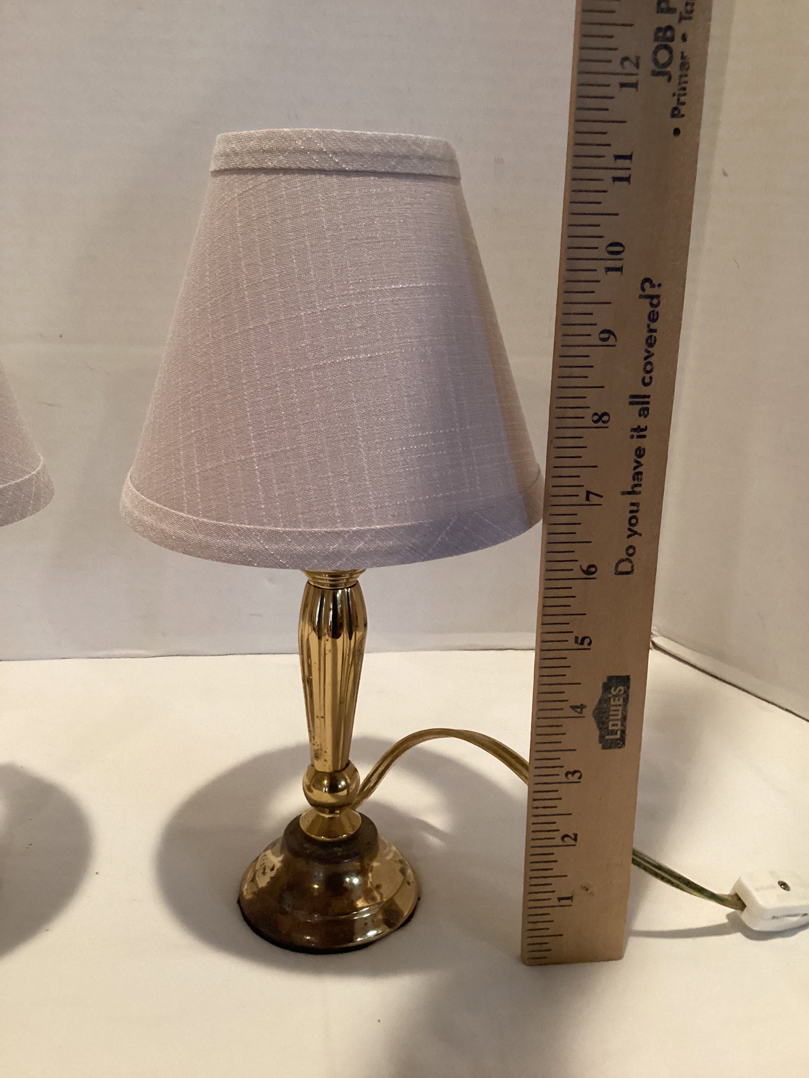 Pair of Metal Base Table Lamps - 5