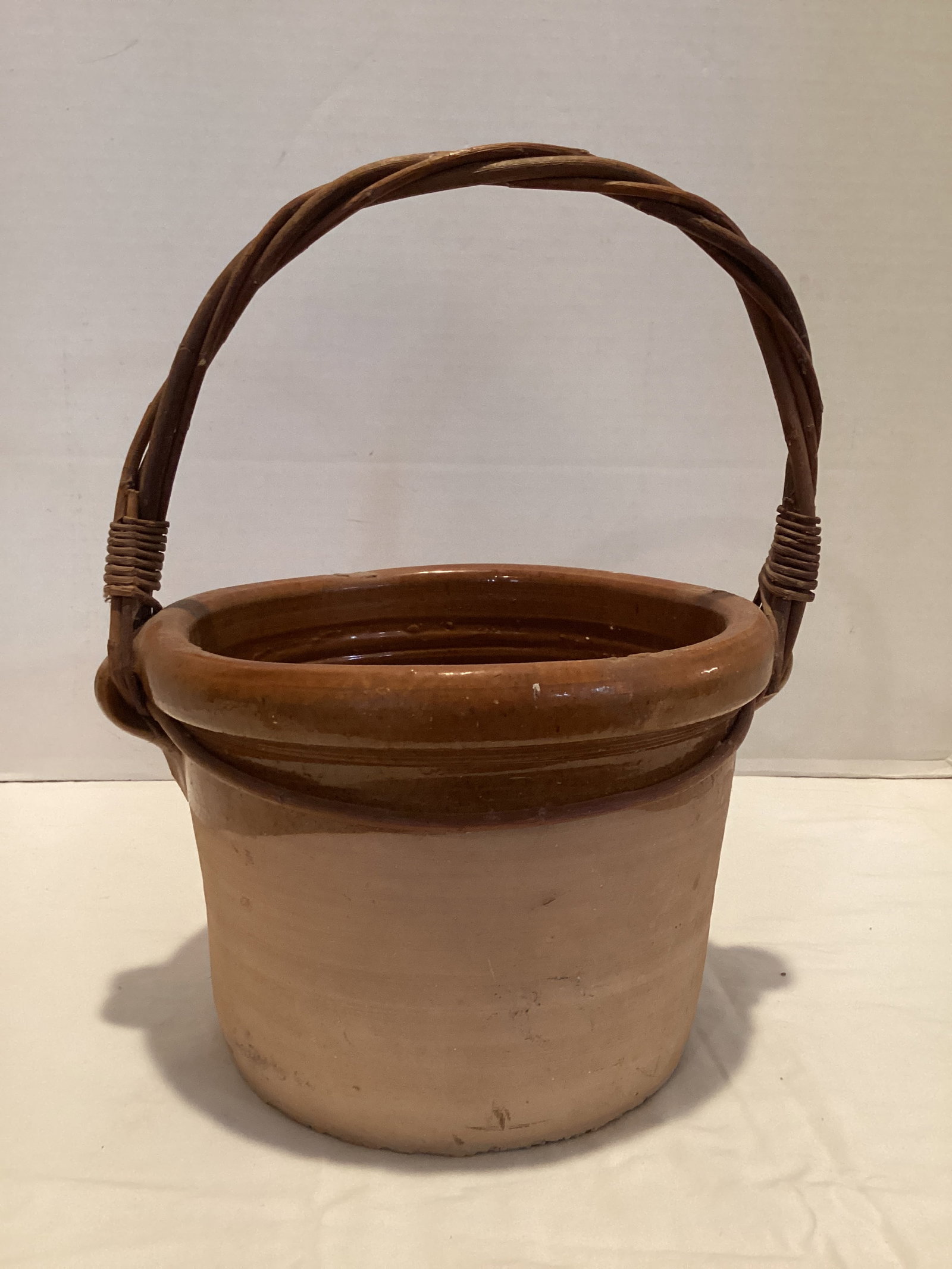 Stoneware Basket: 12" h
