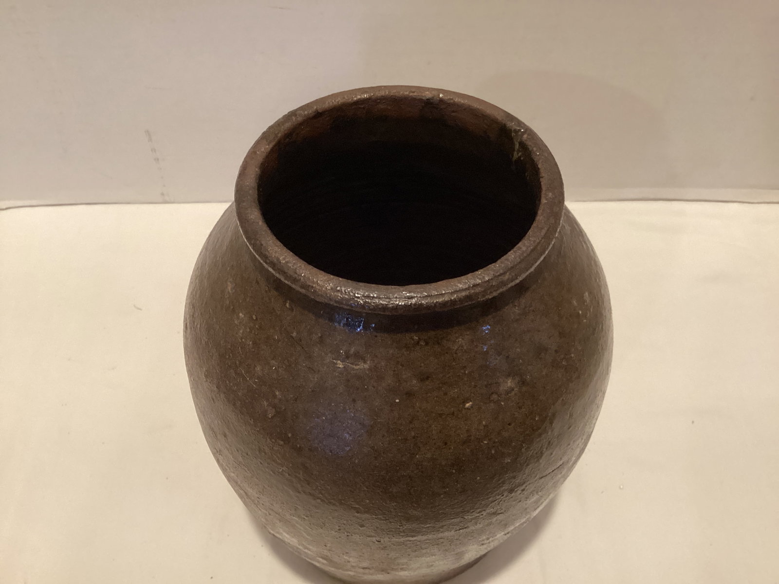 Antique Alkaline Glaze Southern Stoneware Vase - 2