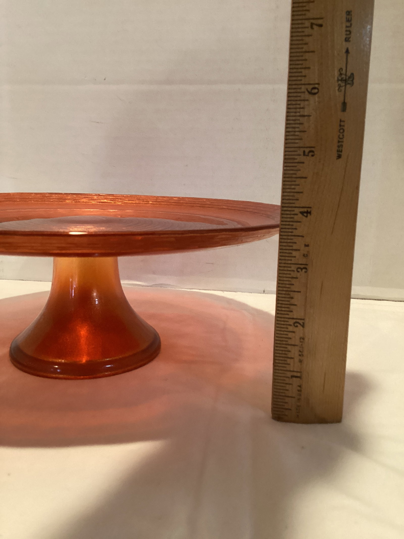 Glass Pedestal Decorative Plate - 5