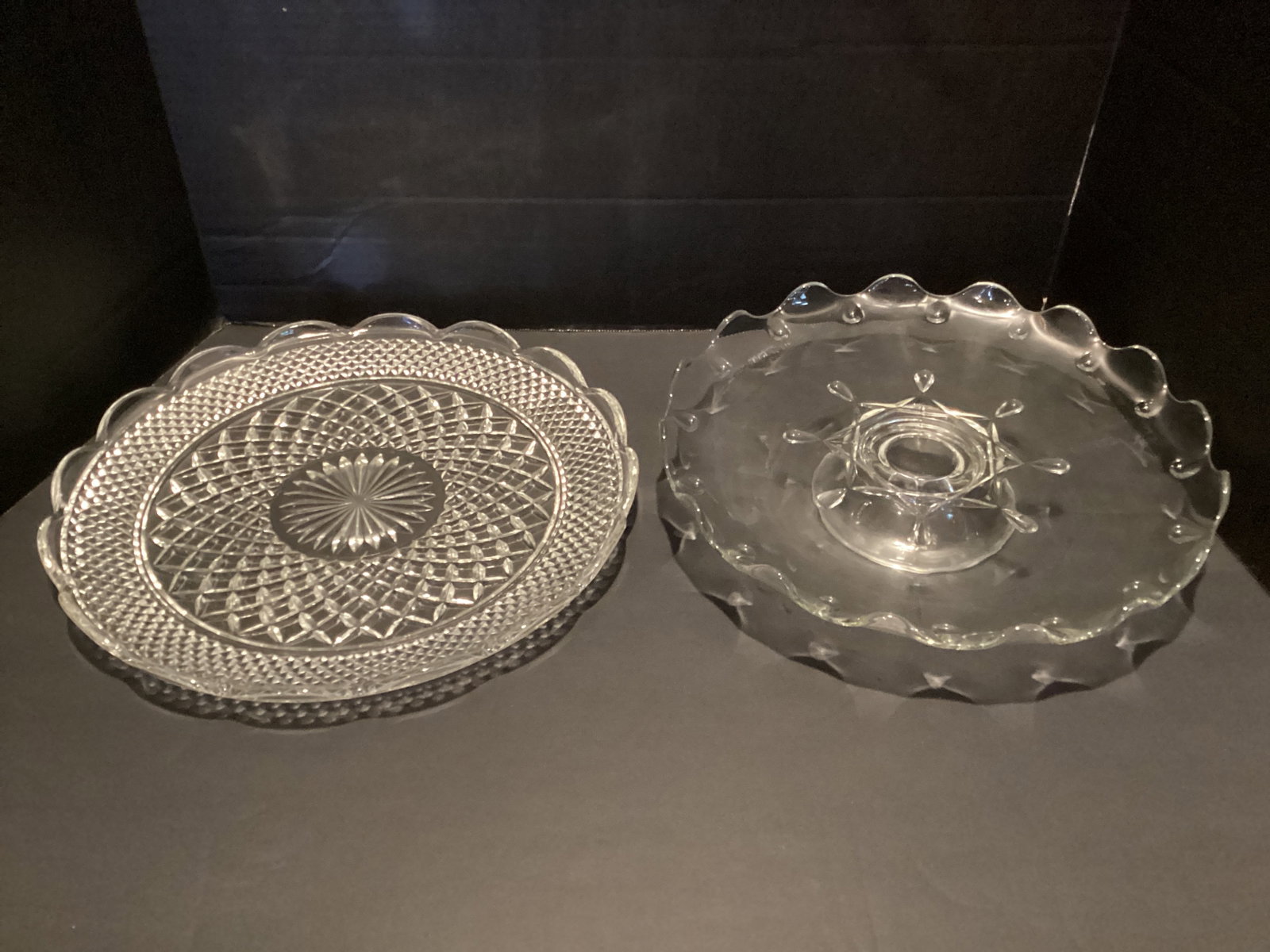 Two Serving Trays: 13" diameter