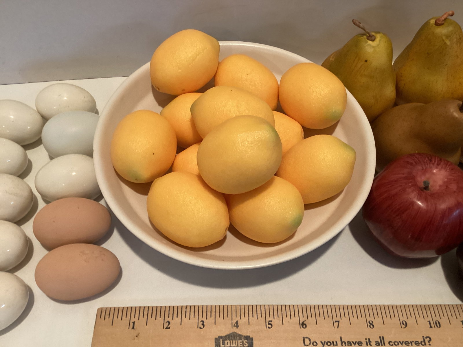 Faux Lemons, Eggs, Apples, and Pears - 3