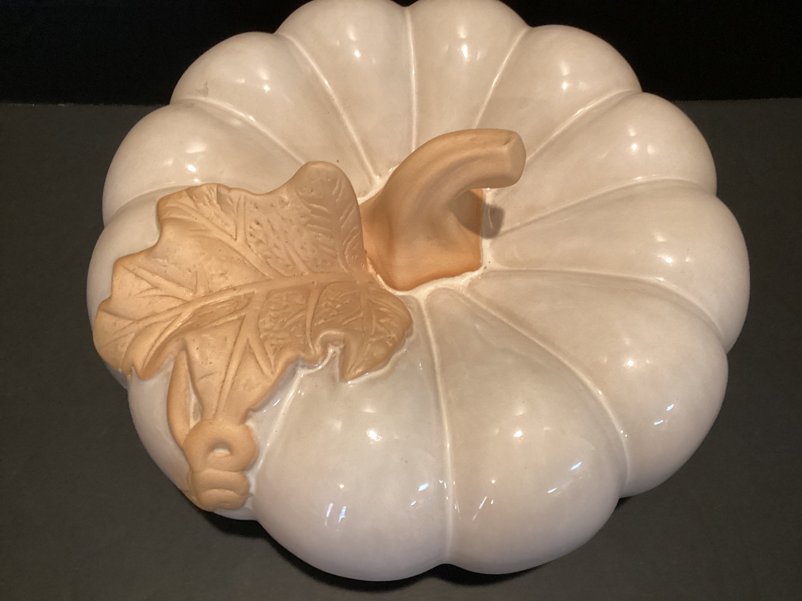 Large Decorative Ceramic Pumpkin - 2