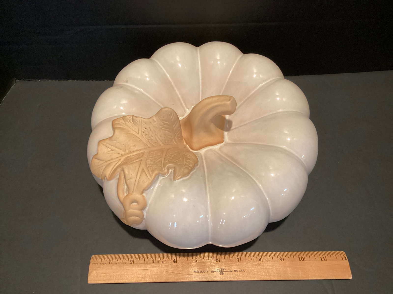 Large Decorative Ceramic Pumpkin - 3