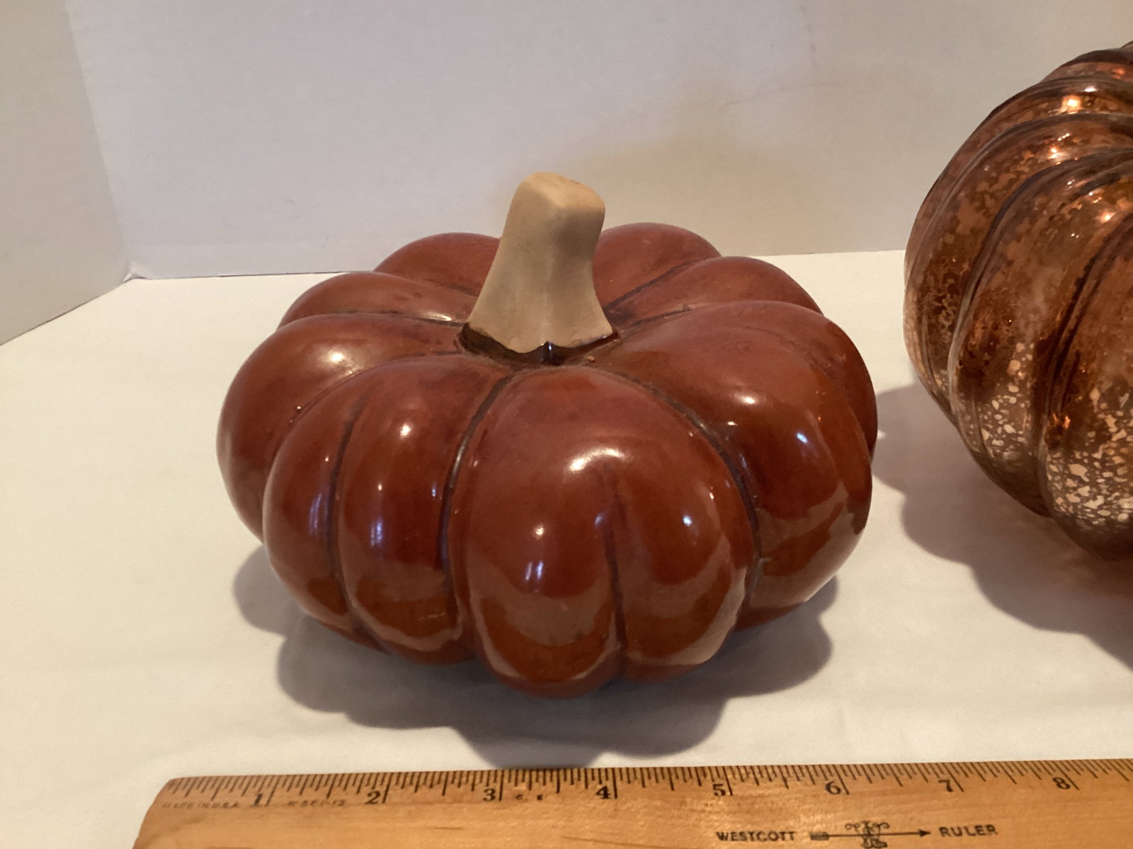 Ceramic and Art Glass Pumpkins - 2