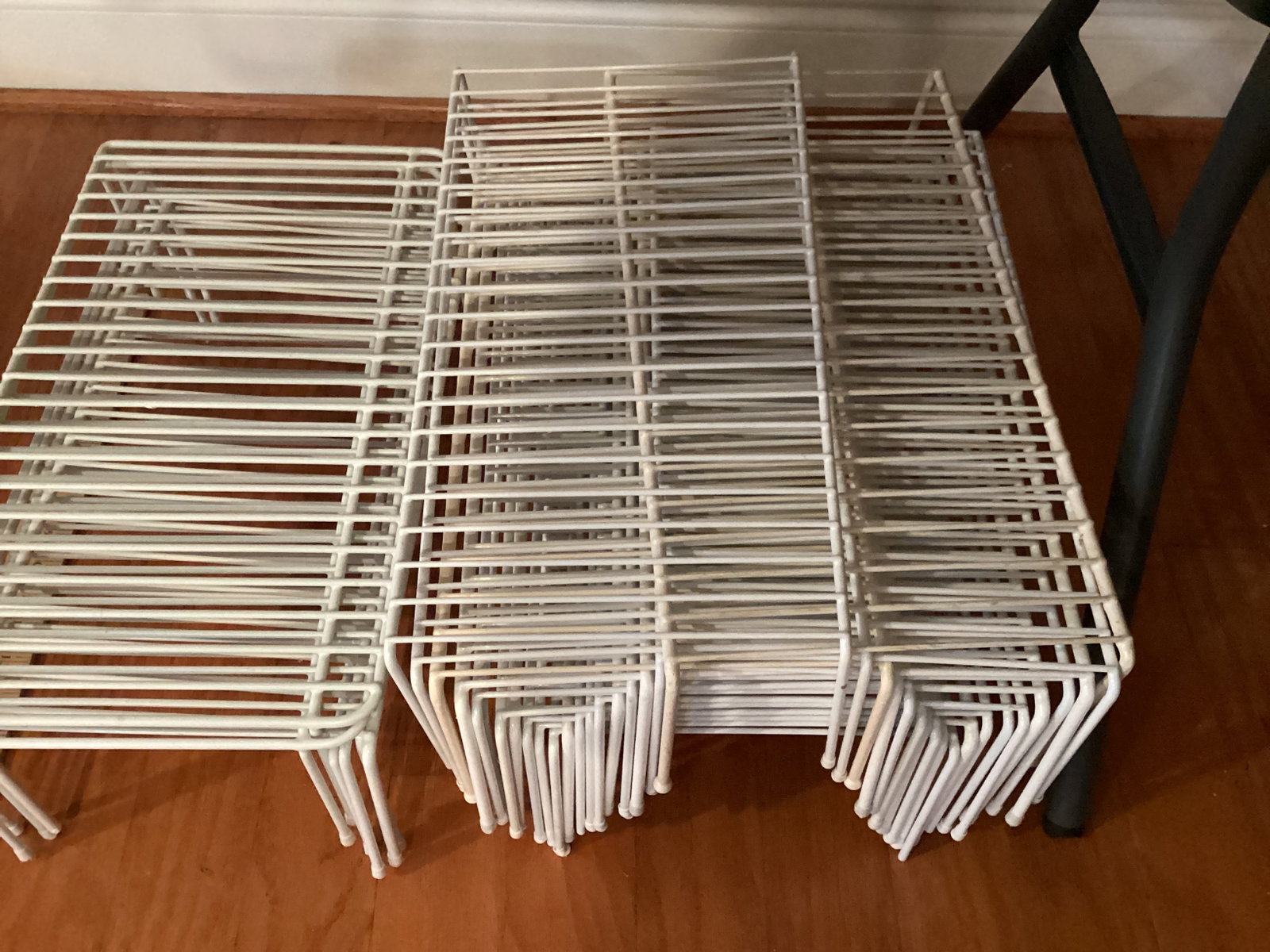 Metal Wire Cabinet Organizer Shelves - 4