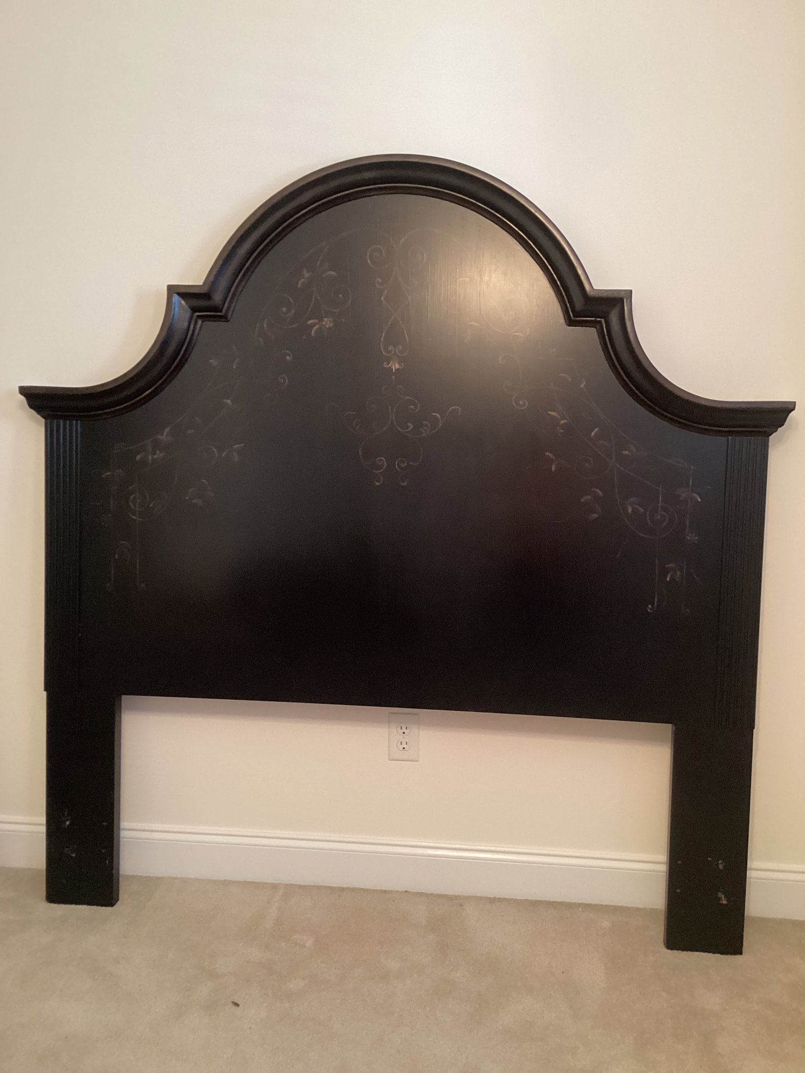 Bombay Full/Queen Size Headboard: 66" w x 68" h, shipping unavailable for this lot