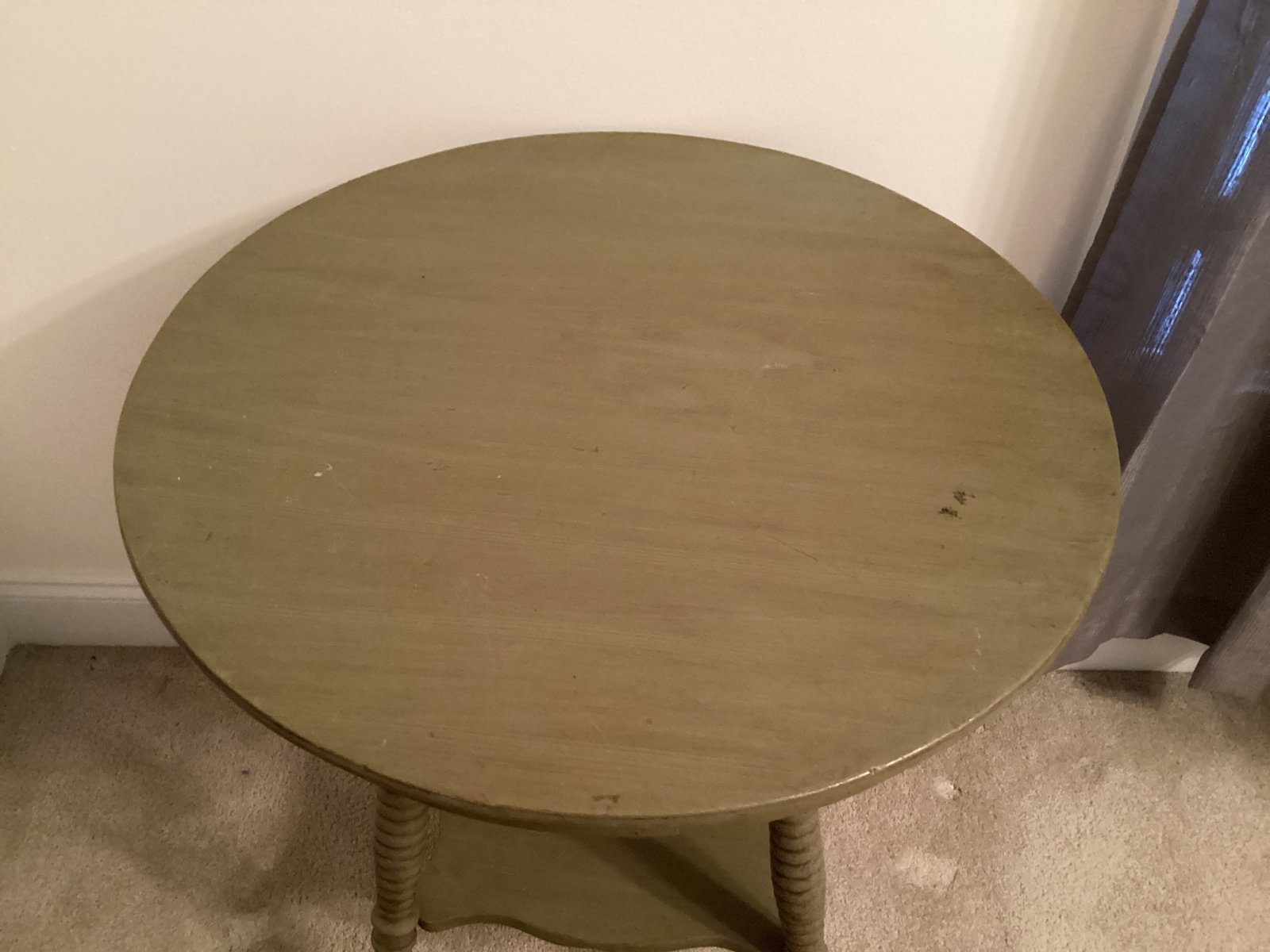 Side Table with Shelf - 2