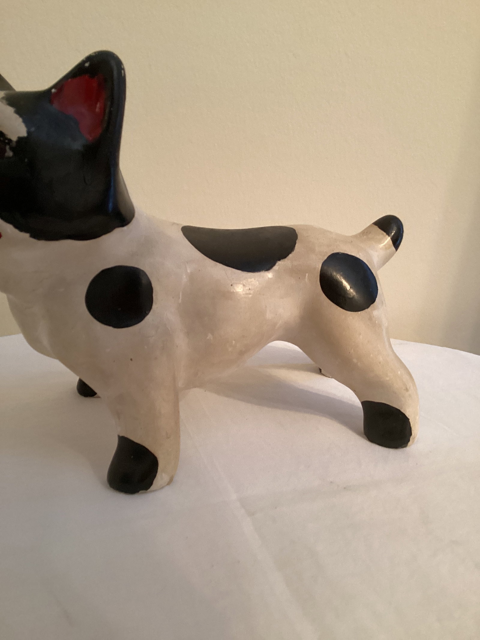 Chalkware Boston Terrier Figure - 3