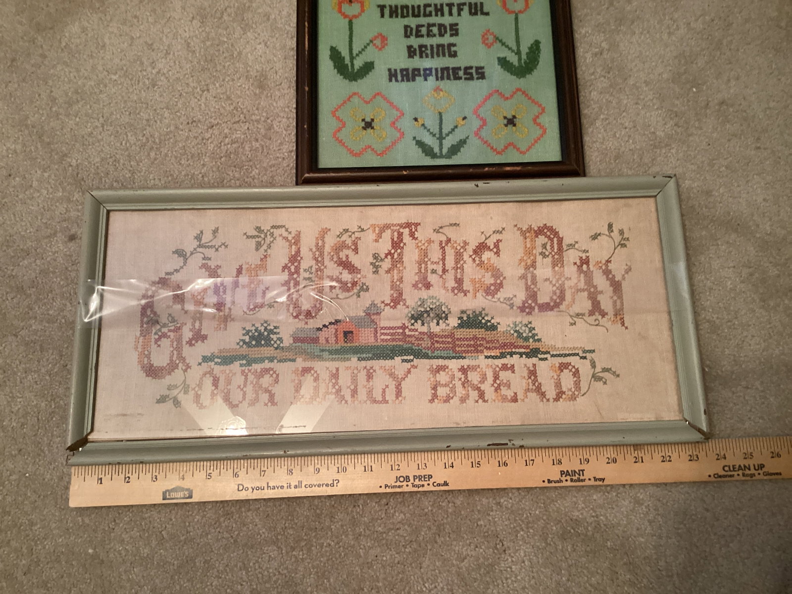 Two Framed Needlepoint Artworks - 4