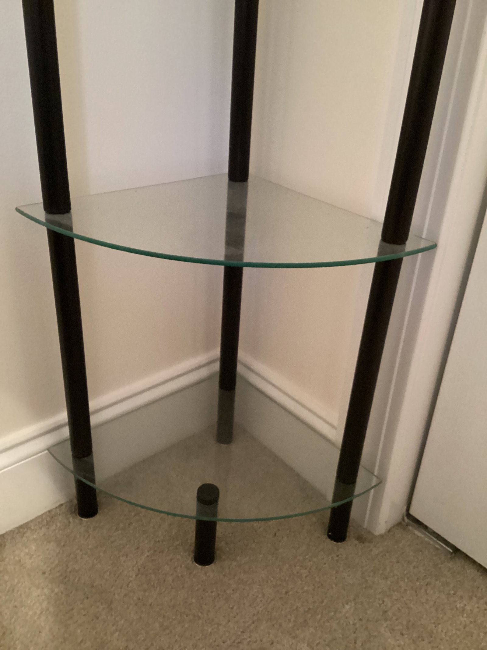 Four Shelf Glass Corner Unit - 3